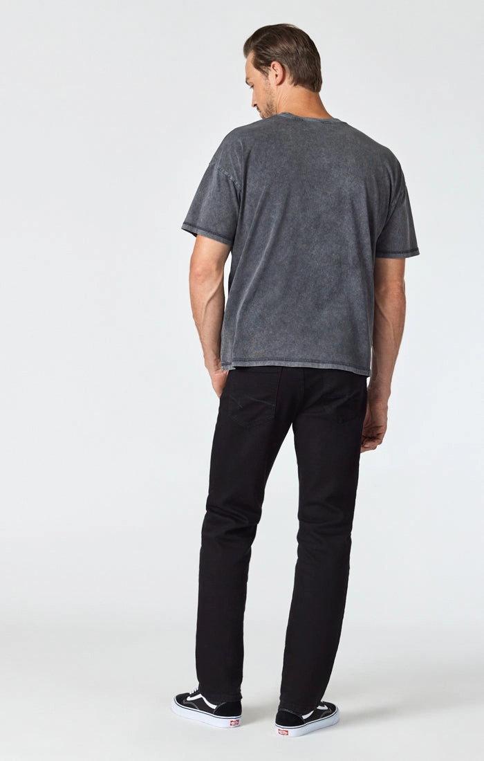 MATT RELAXED STRAIGHT LEG JEANS IN DOUBLE BLACK SUPERMOVE Fashion Forward