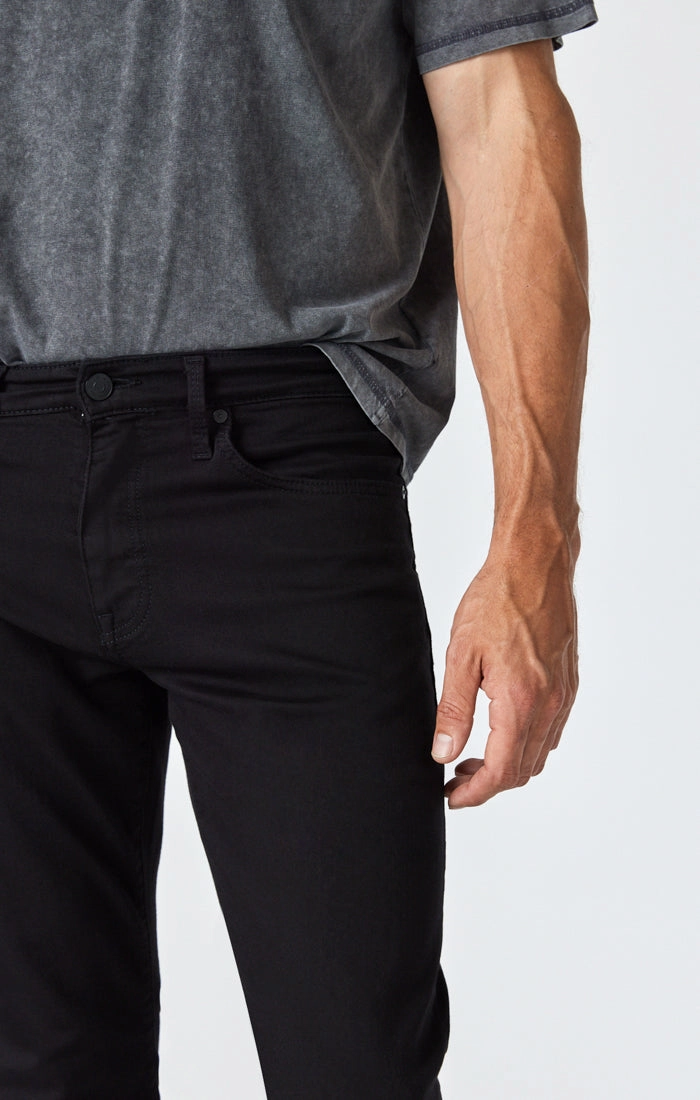 Teen Outfit Nature Lover Unisex Wear Spring Mood Bold Look MATT RELAXED STRAIGHT LEG JEANS IN DOUBLE BLACK SUPERMOVE