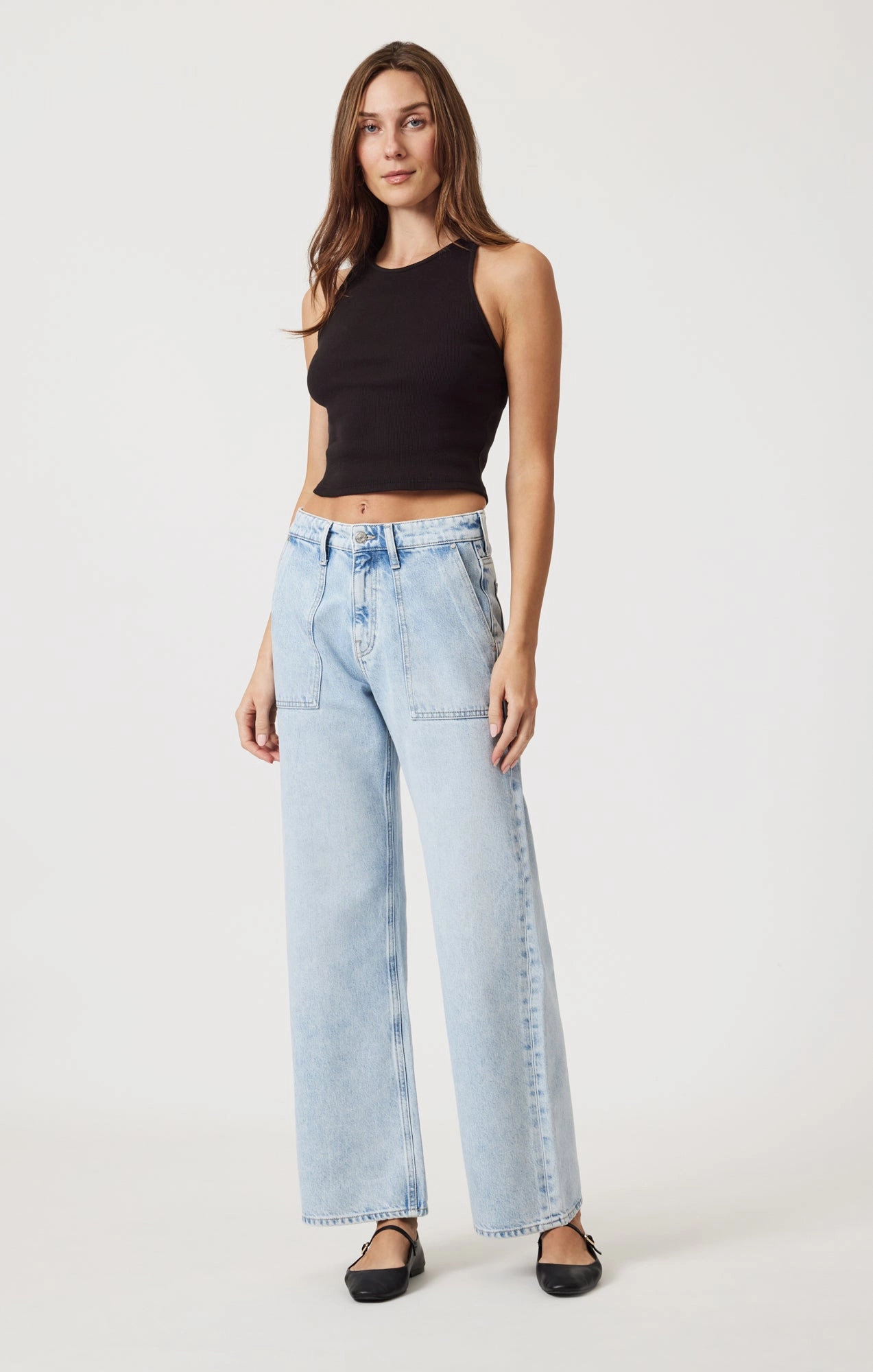 Durable Triple Stitched Seams CATALINA STRAIGHT LEG UTILITY IN BLEACHED WELL BLUE