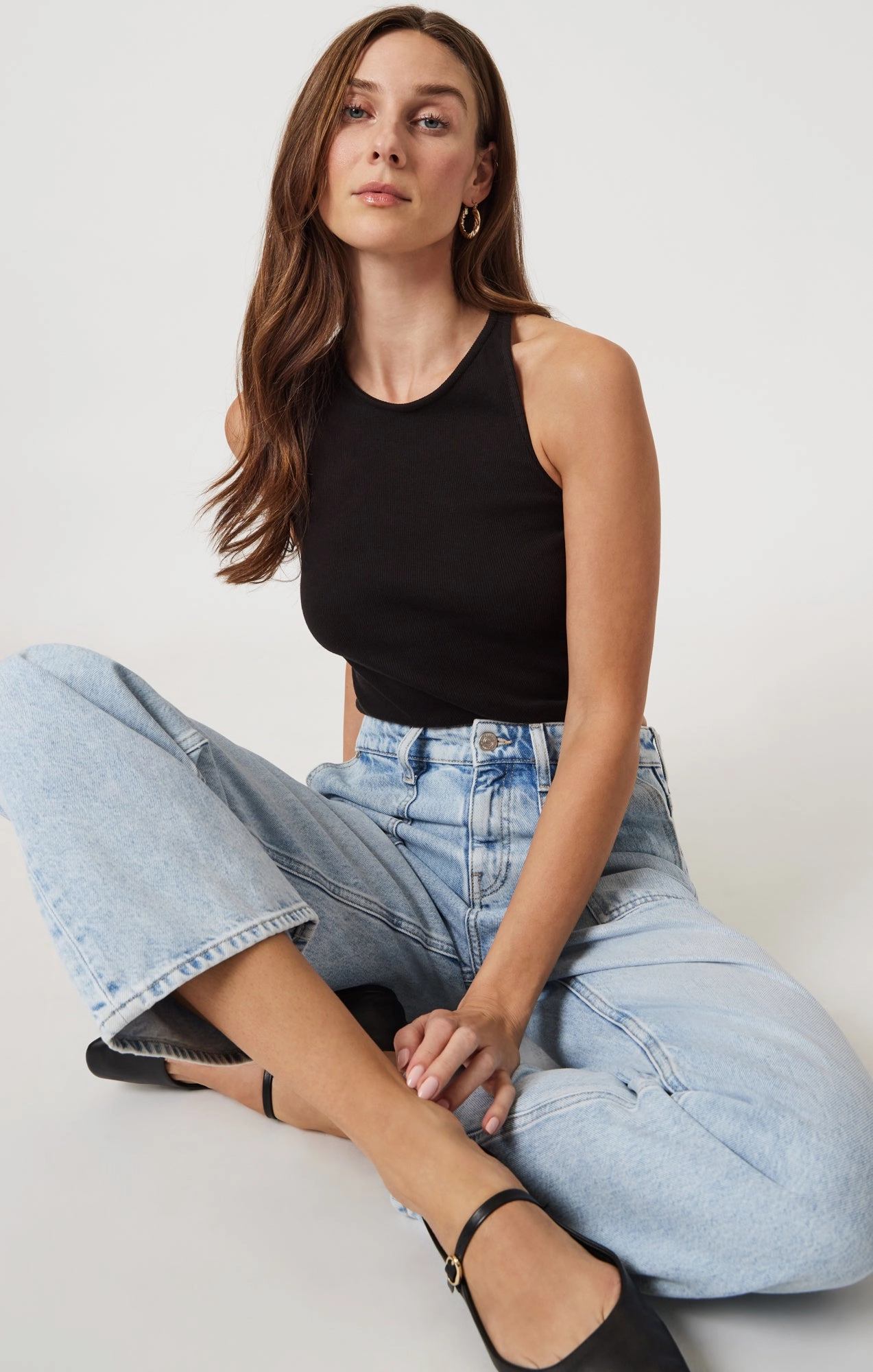 CATALINA STRAIGHT LEG UTILITY IN BLEACHED WELL BLUE Casual Luxury Winter Warmth Temperature Regulating Fabric