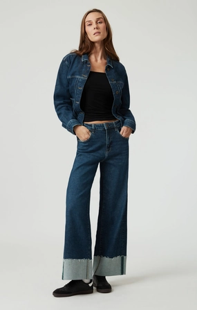 CATHY WIDE LEG IN DARK BLUE DENIM Fit Focus