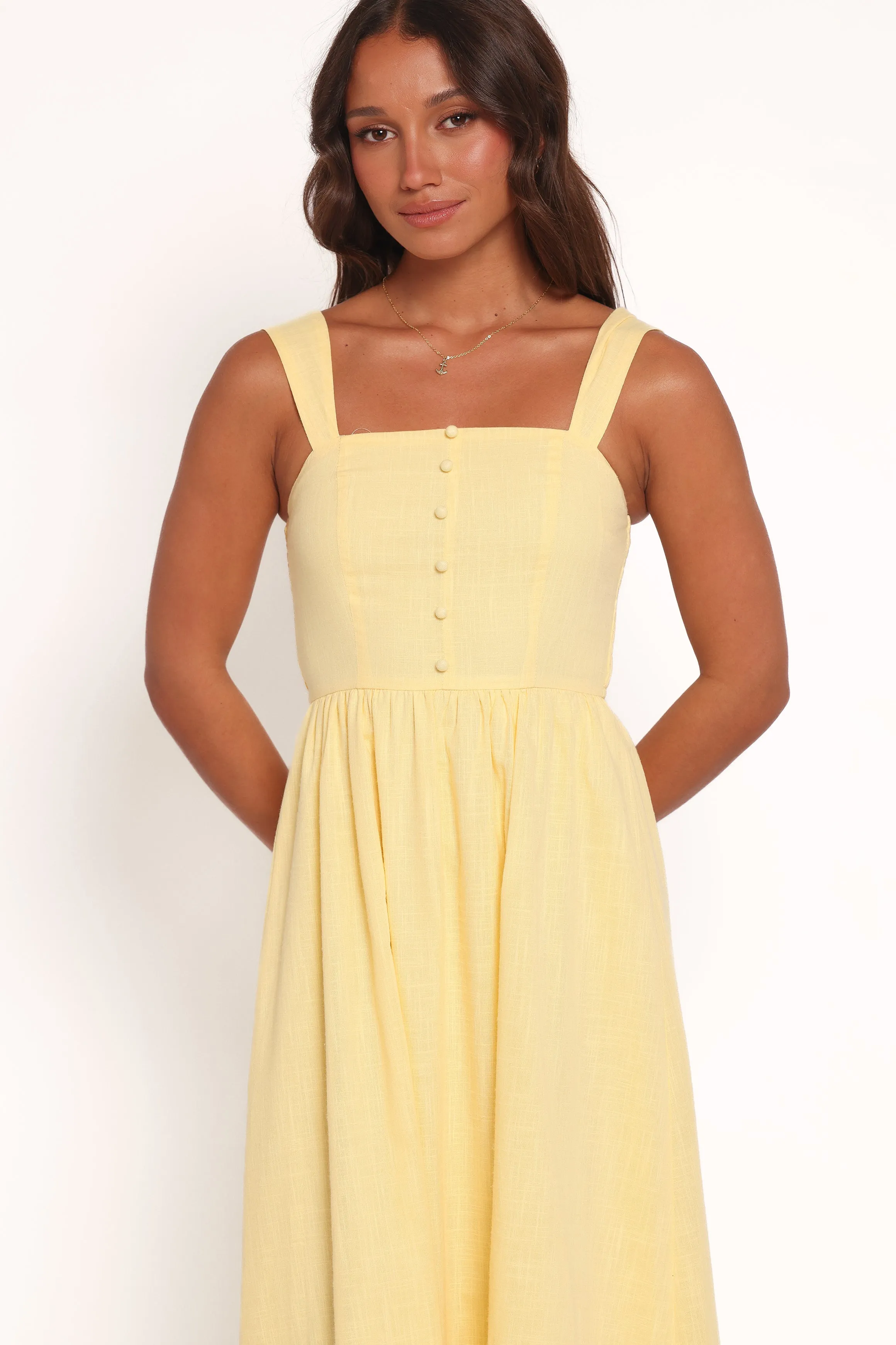 Caty Maxi Dress - Yellow Smart Vibe
