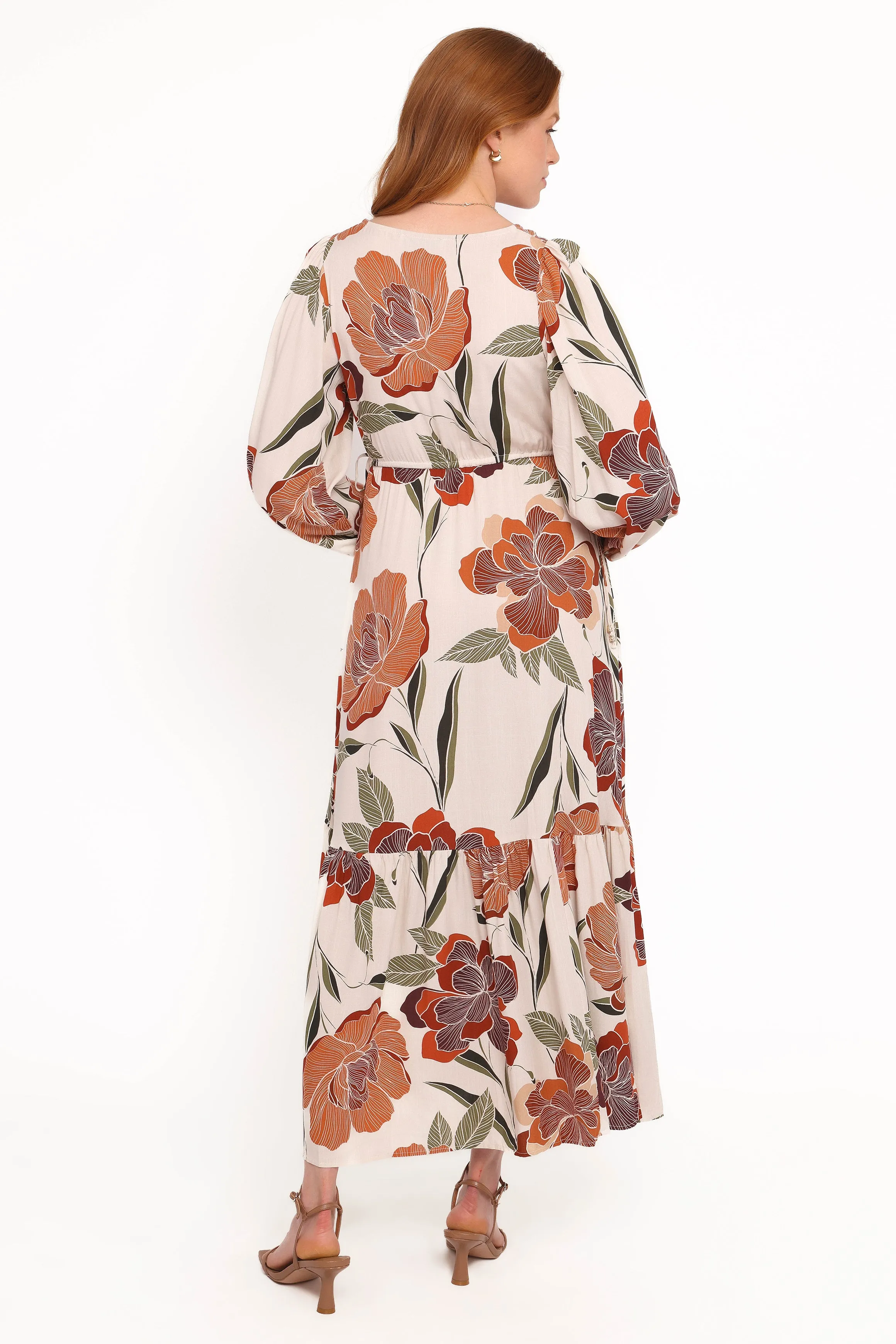 Cerwin Midi Dress - Fall Floral Soft Appearance
