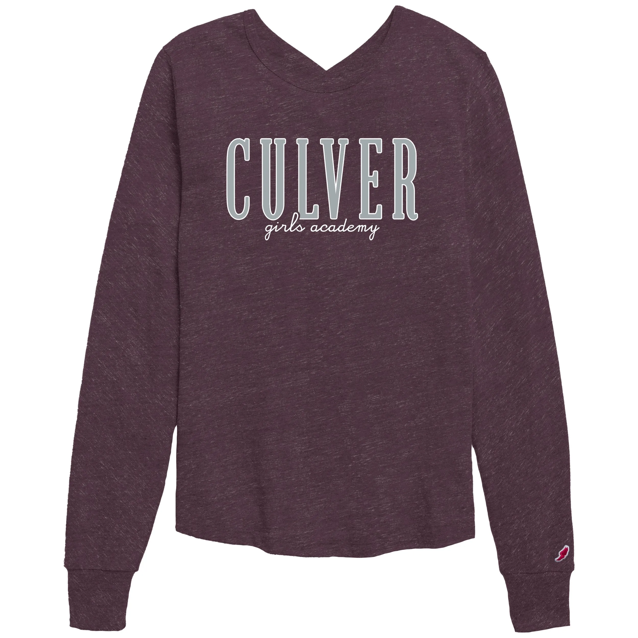 CGA Intramural Long Sleeve Crew - Heather Maroon StretchComfortWeave