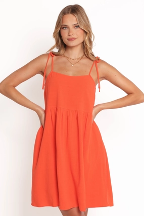 Perfect Day-to-Night Emerson Mini Dress - Orange
