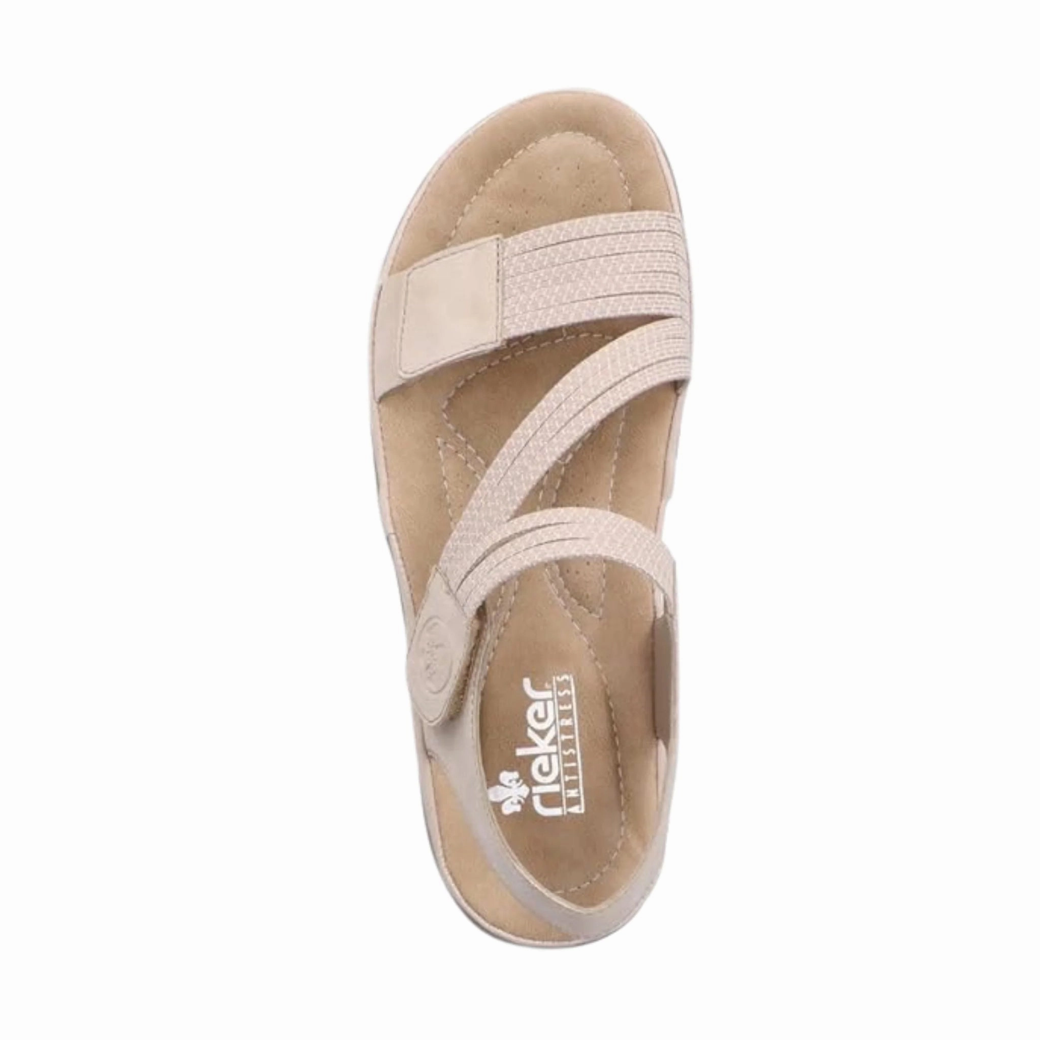 Rieker Women's Franja Sandals - Ginger/Cliff-Weiss Anti Friction Lining Sandal Repairs