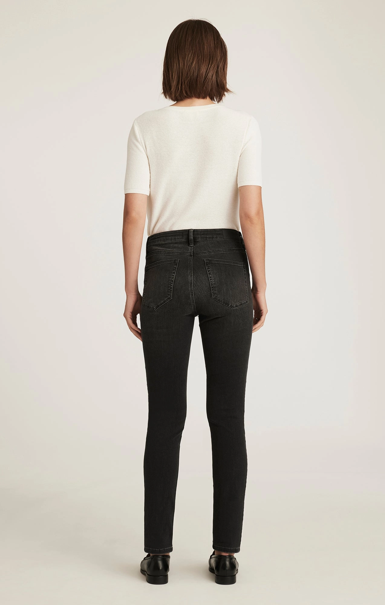 KATHLEEN SLIM BOYFRIEND IN SMOKE BRUSHED FEATHER BLUE Always Stylish Weekend Vibes