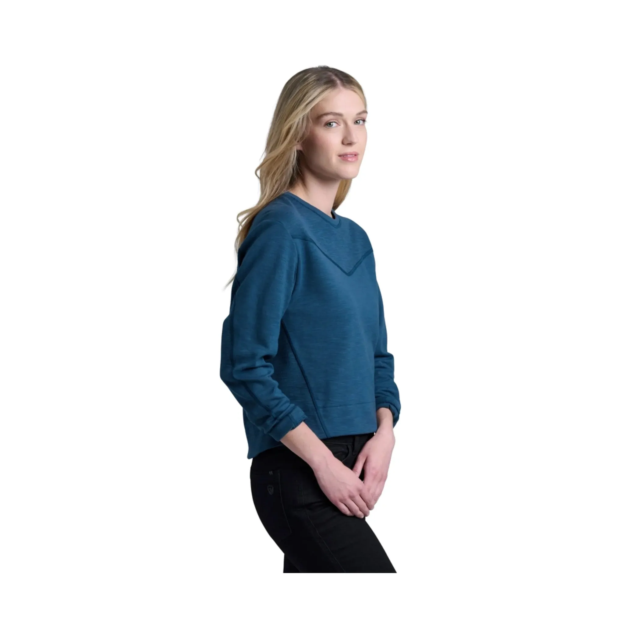 Kuhl Women's Lola Pullover Sweatshirt - Metal Blue product affordability