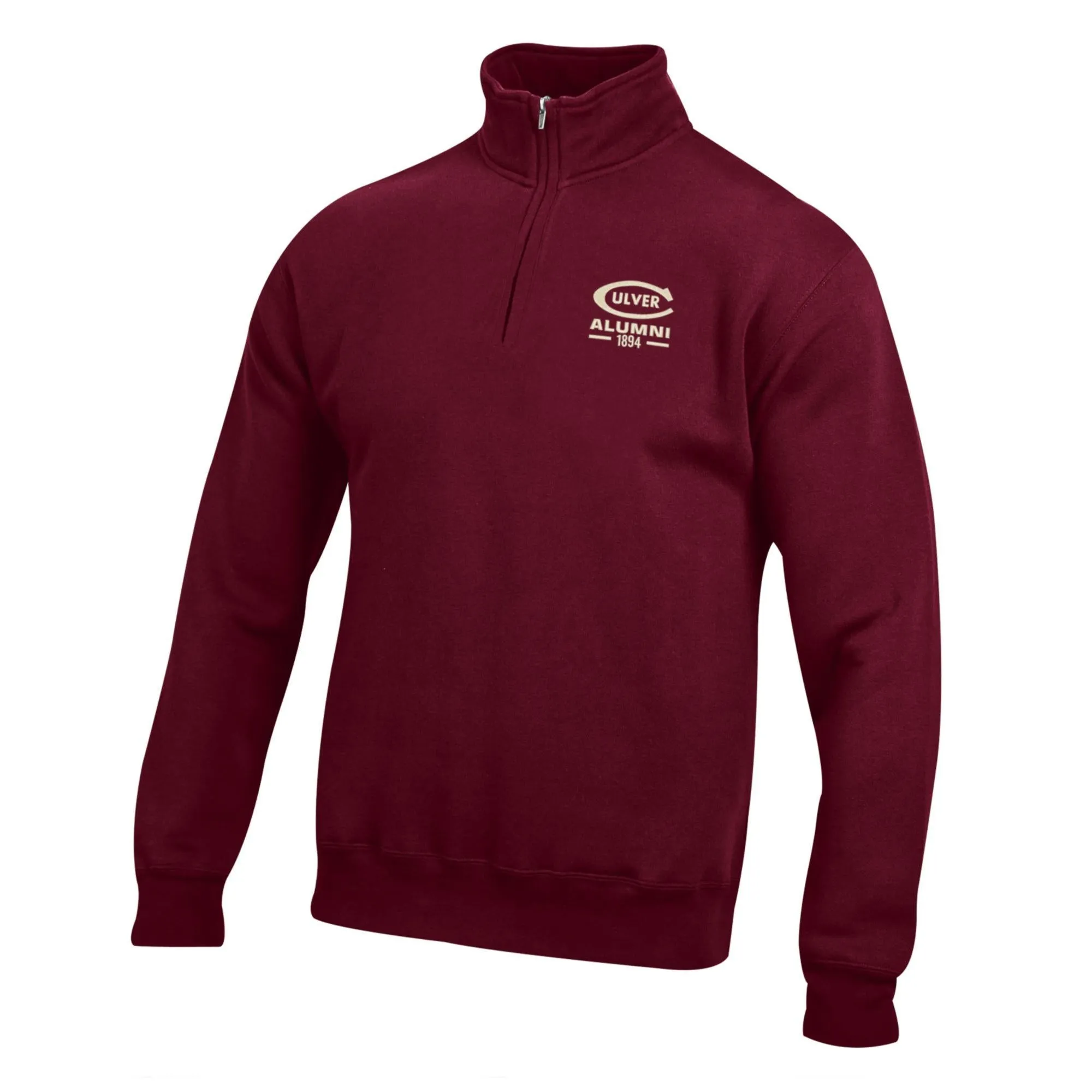Alumni Big Cotton 1/4 Zip - Maroon product beach relaxation vibe side pocket