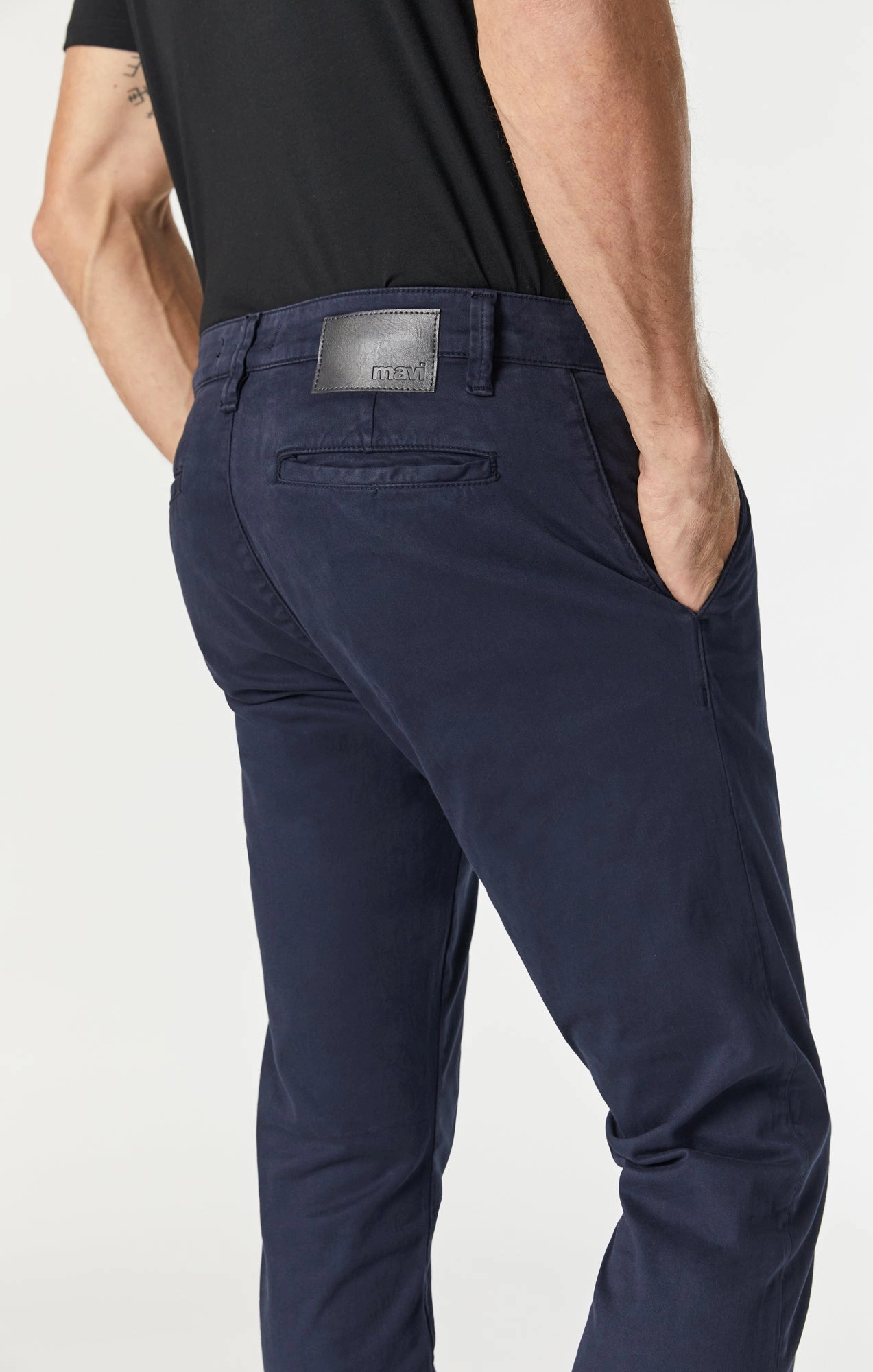 Timeless Appeal JOHNNY SLIM LEG CHINO IN DARK NAVY TWILL
