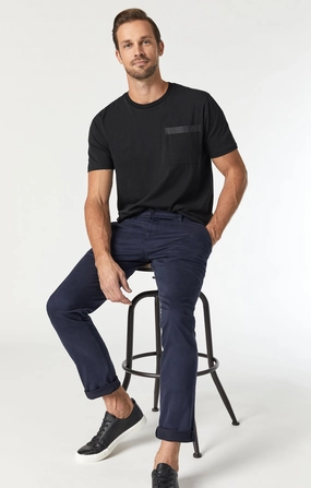 Outdoor Friendly JOHNNY SLIM LEG CHINO IN DARK NAVY TWILL