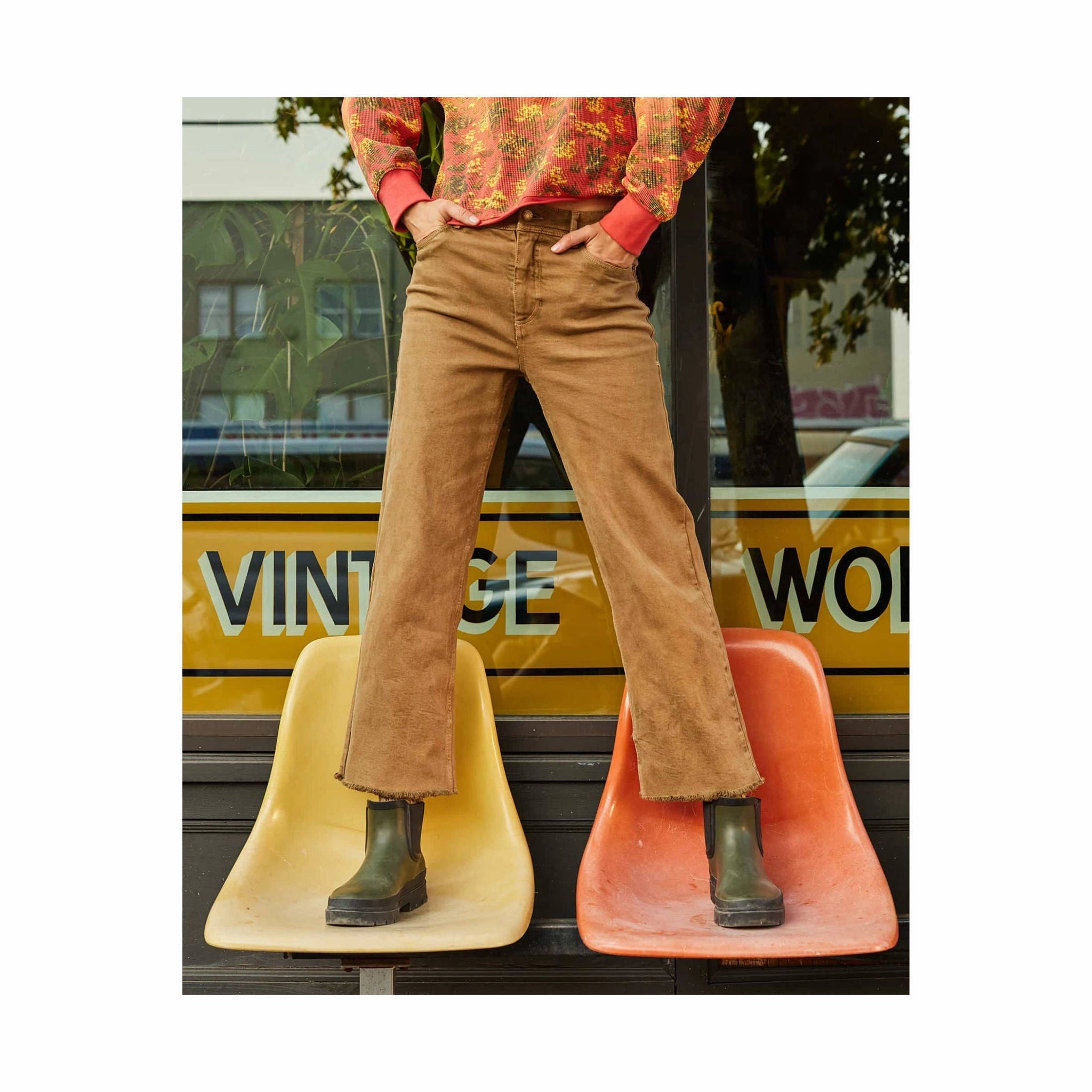 Toad & Co Women's Balsam Seeded Cutoff Pant - Honey Brown Ultra Soft