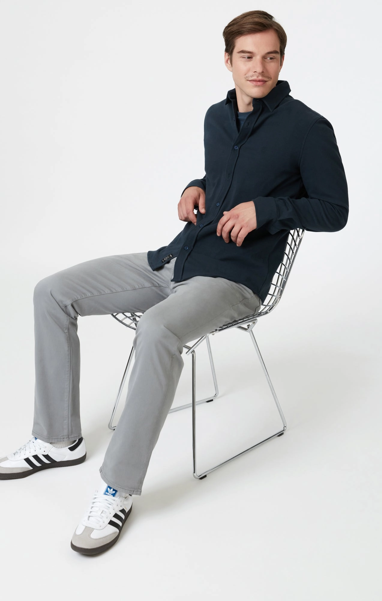 Seasonless wear ZACH STRAIGHT LEG IN ULTIMATE GREY CASUAL TWILL