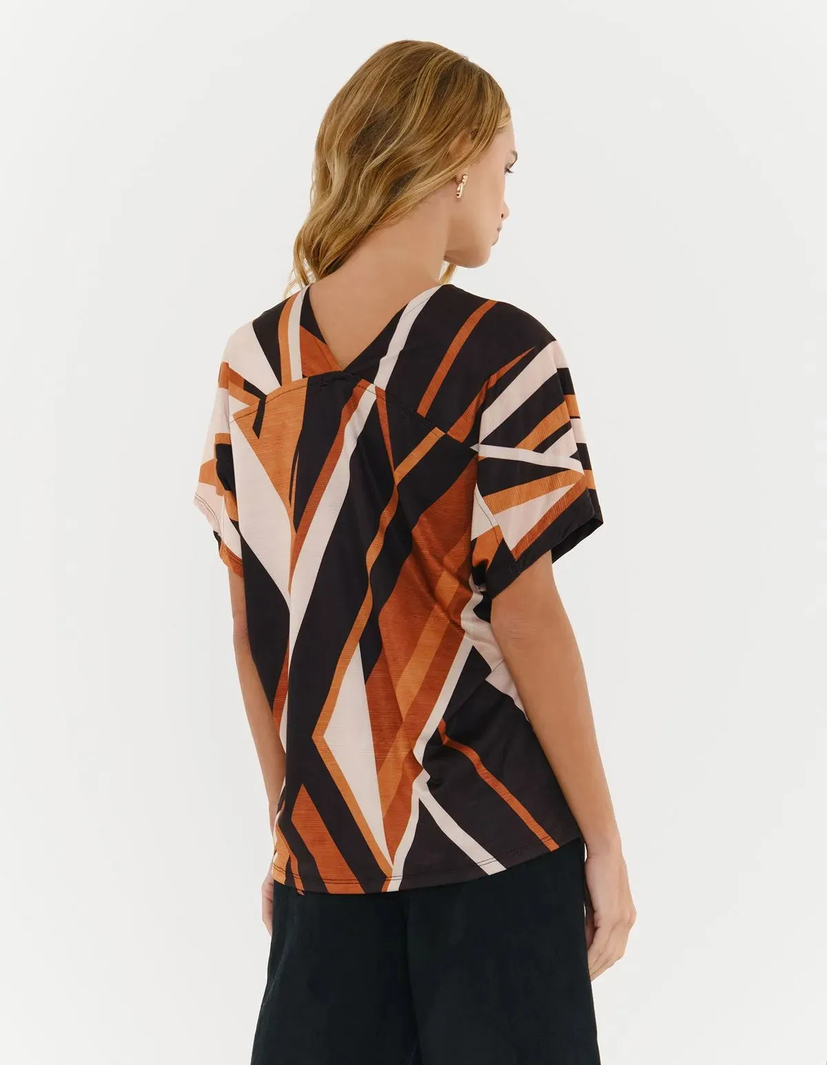 Printed uniqueness Christmas - festive Zinzane Aveiro Striped Printed Blouse | Petro