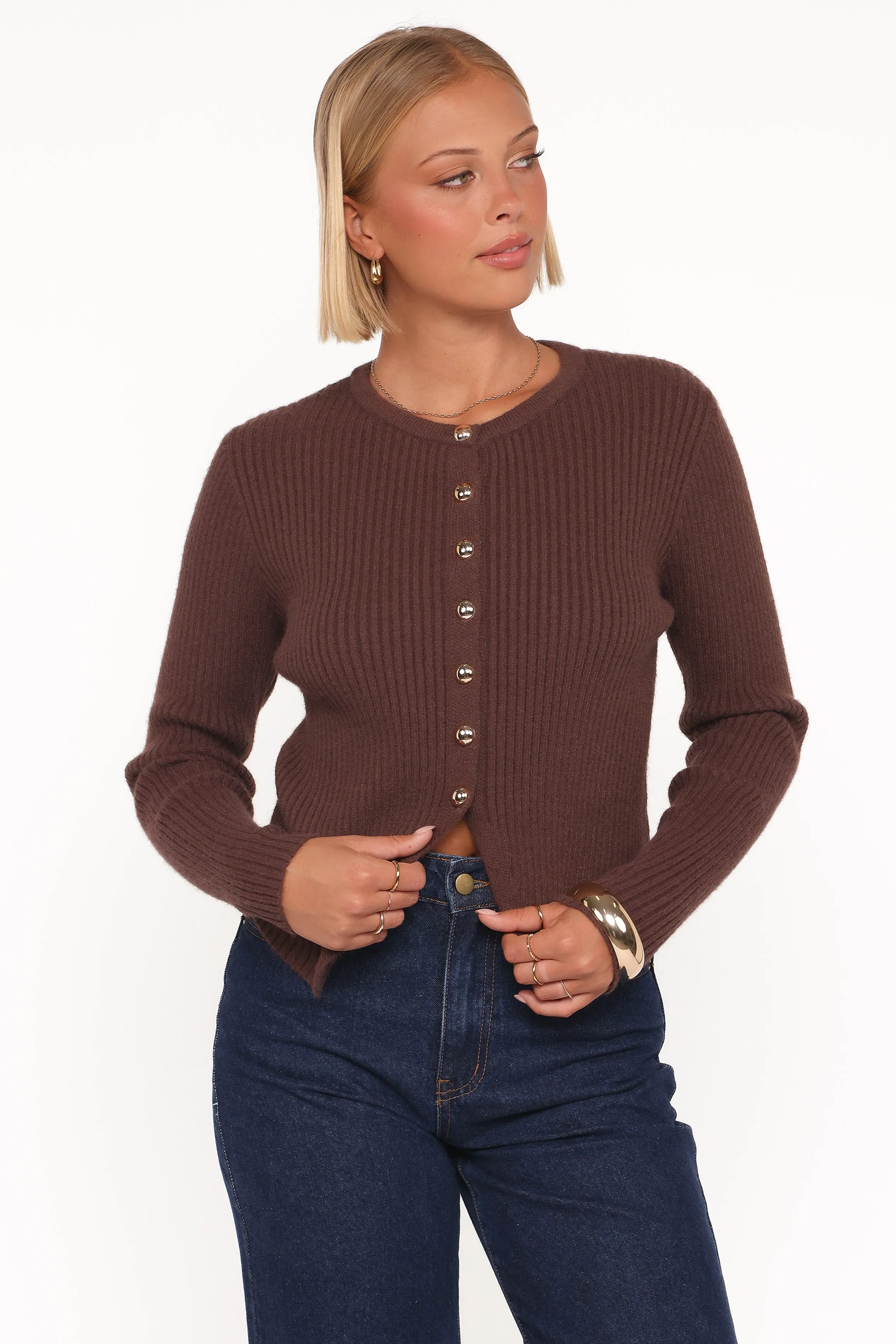 Circe Cardigan Top - Chocolate Versatile Trend