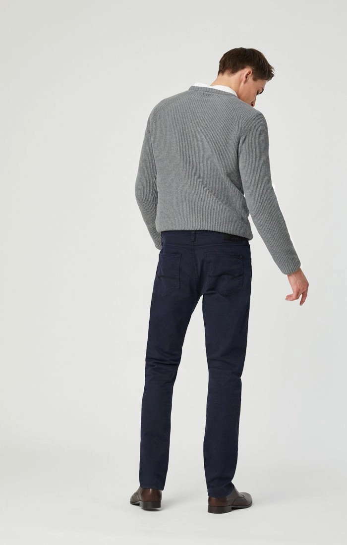 JAKE SLIM LEG IN DARK NAVY TWILL Dynamic Flex Panels Bold Waistband