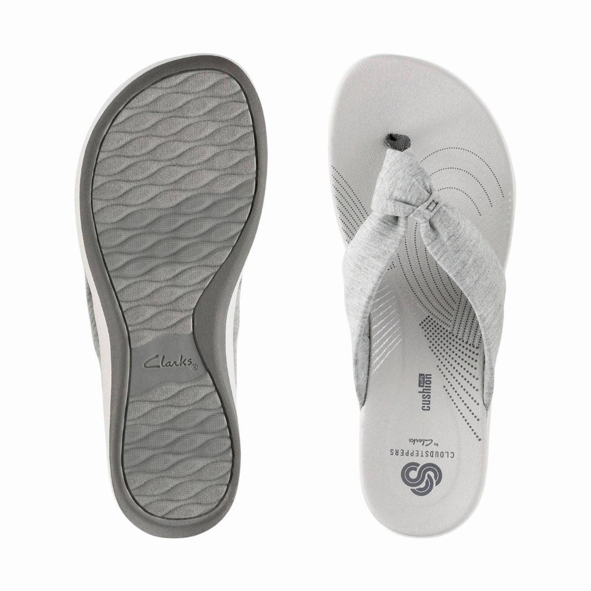 Walk Style Easy-to-Wear Shoes Clarks Women's Arla Glison Sandal - Grey Suede