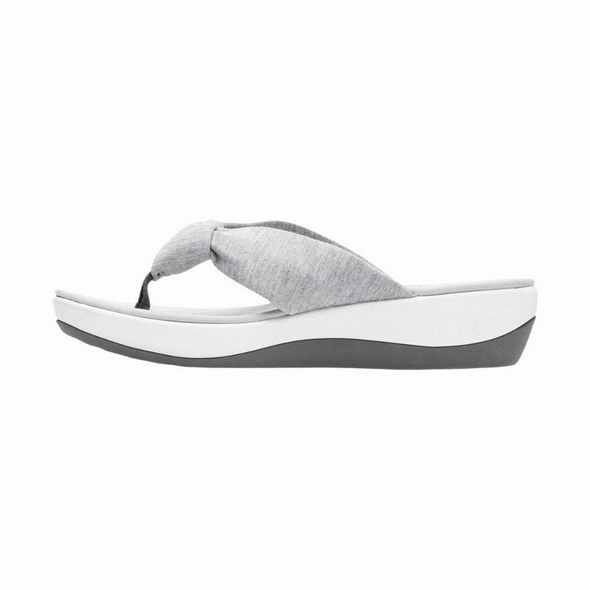 Clarks Women's Arla Glison Sandal - Grey Suede Long Hour Supportive Design