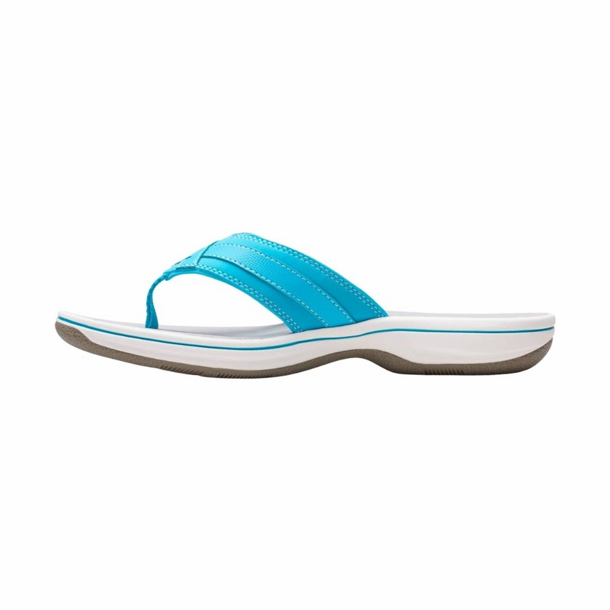 Clarks Women's Breeze Sea - Aqua Casual Open Toe Shoes