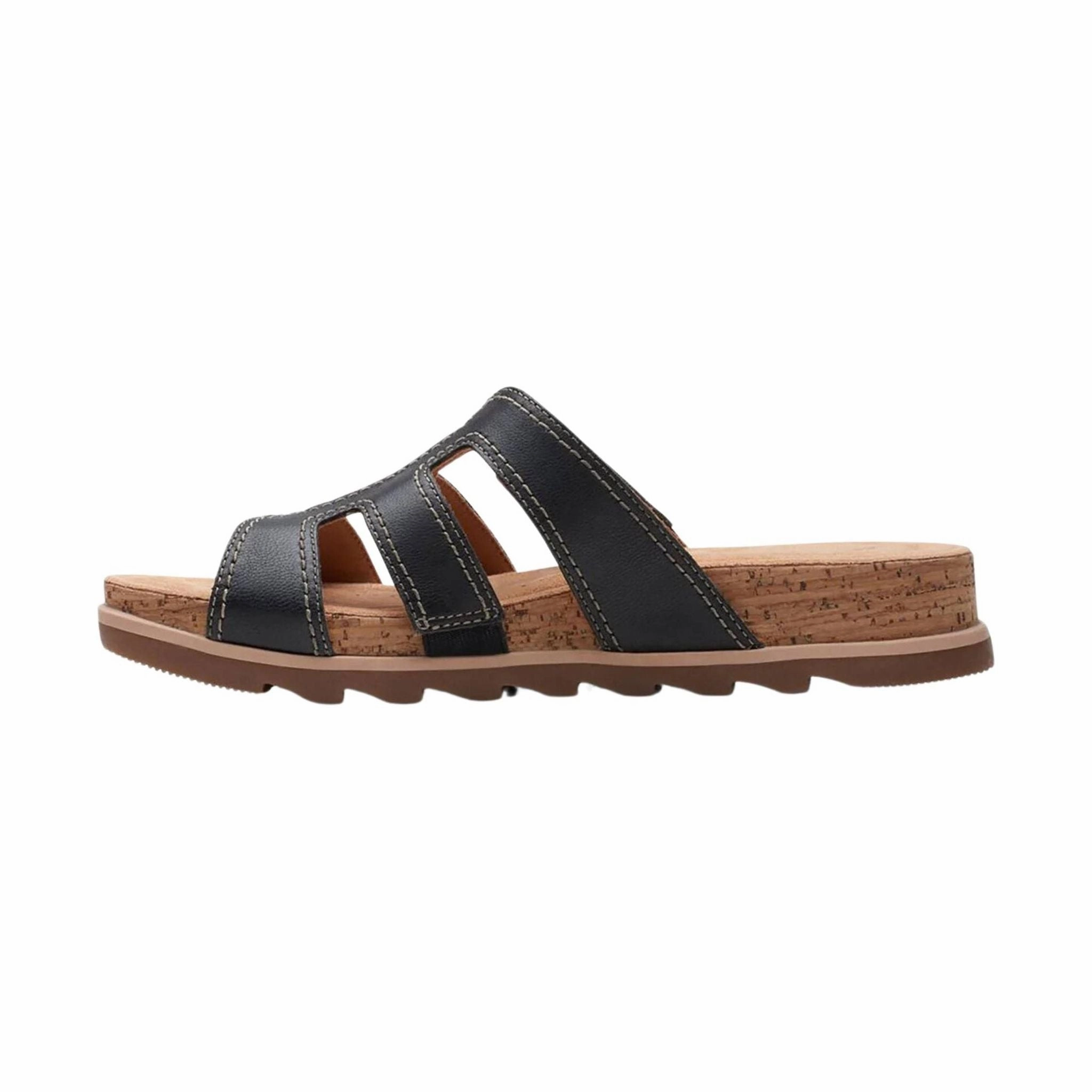 waterproof Clarks Women's Yacht Coral Sandal - Black