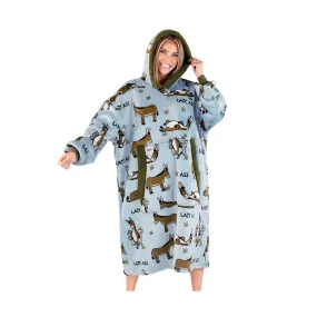 Lazy One Lazy Ass Blanket Hoodie - Blue/Green Beach Style