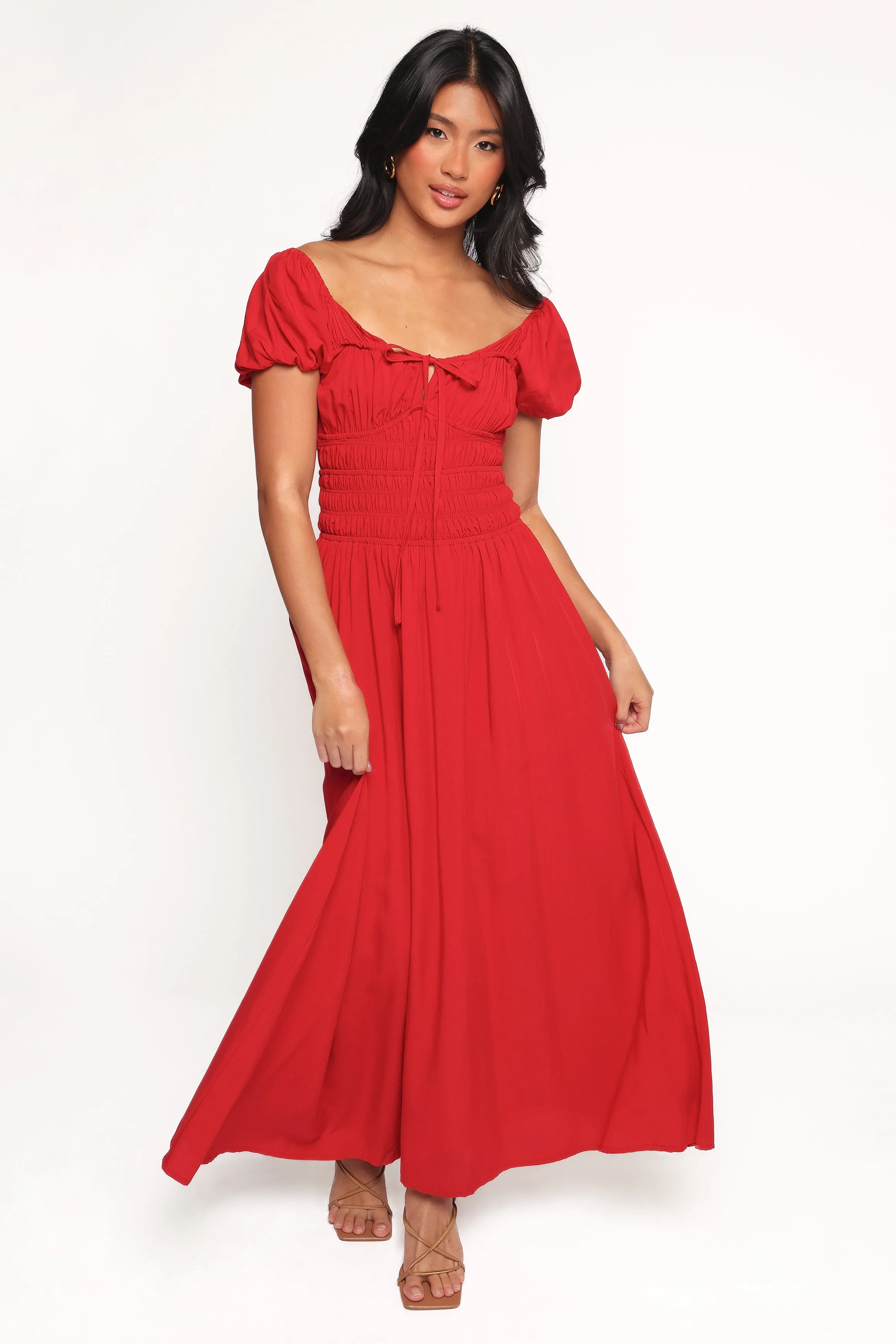 Theodora Maxi Dress - Red Gradient Shade