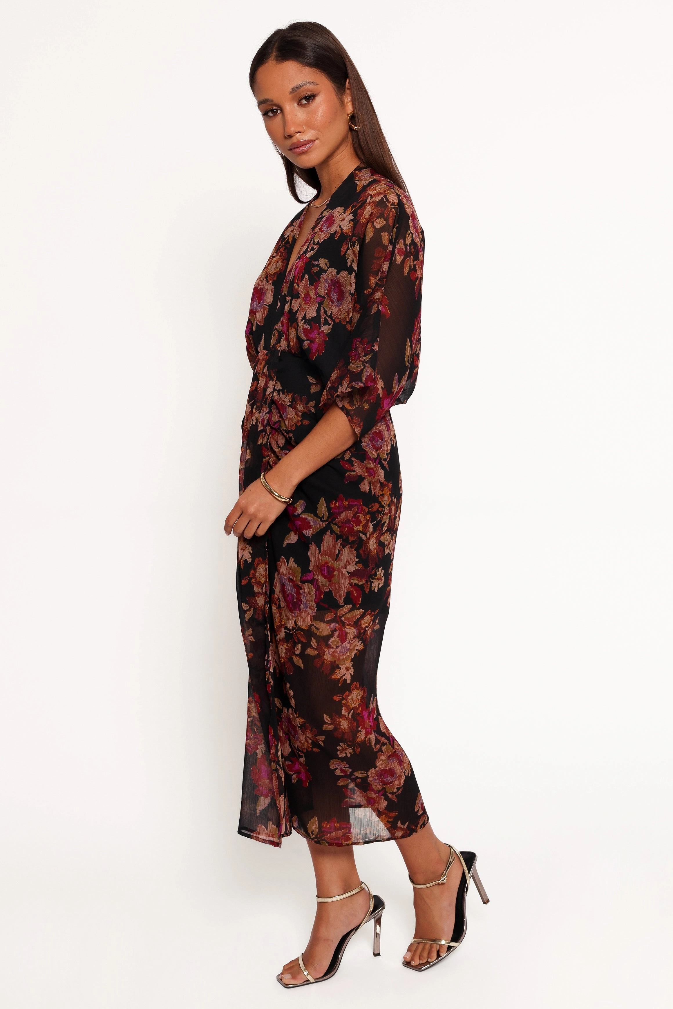 Work Pairing Audrina Maxi Dress - Deep Night Floral