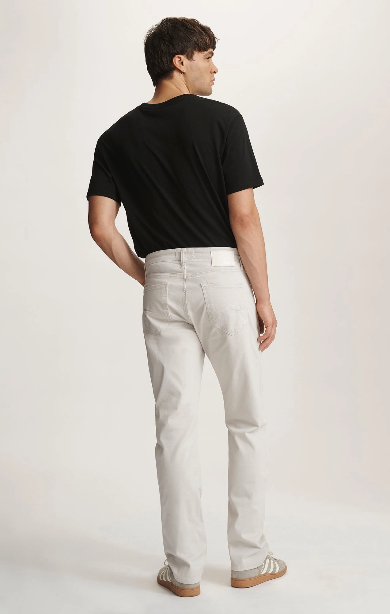 No Gap Waist ZACH STRAIGHT LEG IN OYSTER MUSHROOM CASUAL TWILL