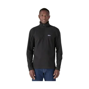 Breathable Mesh Panels Patagonia Men's Micro D Fleece Pullover - Black