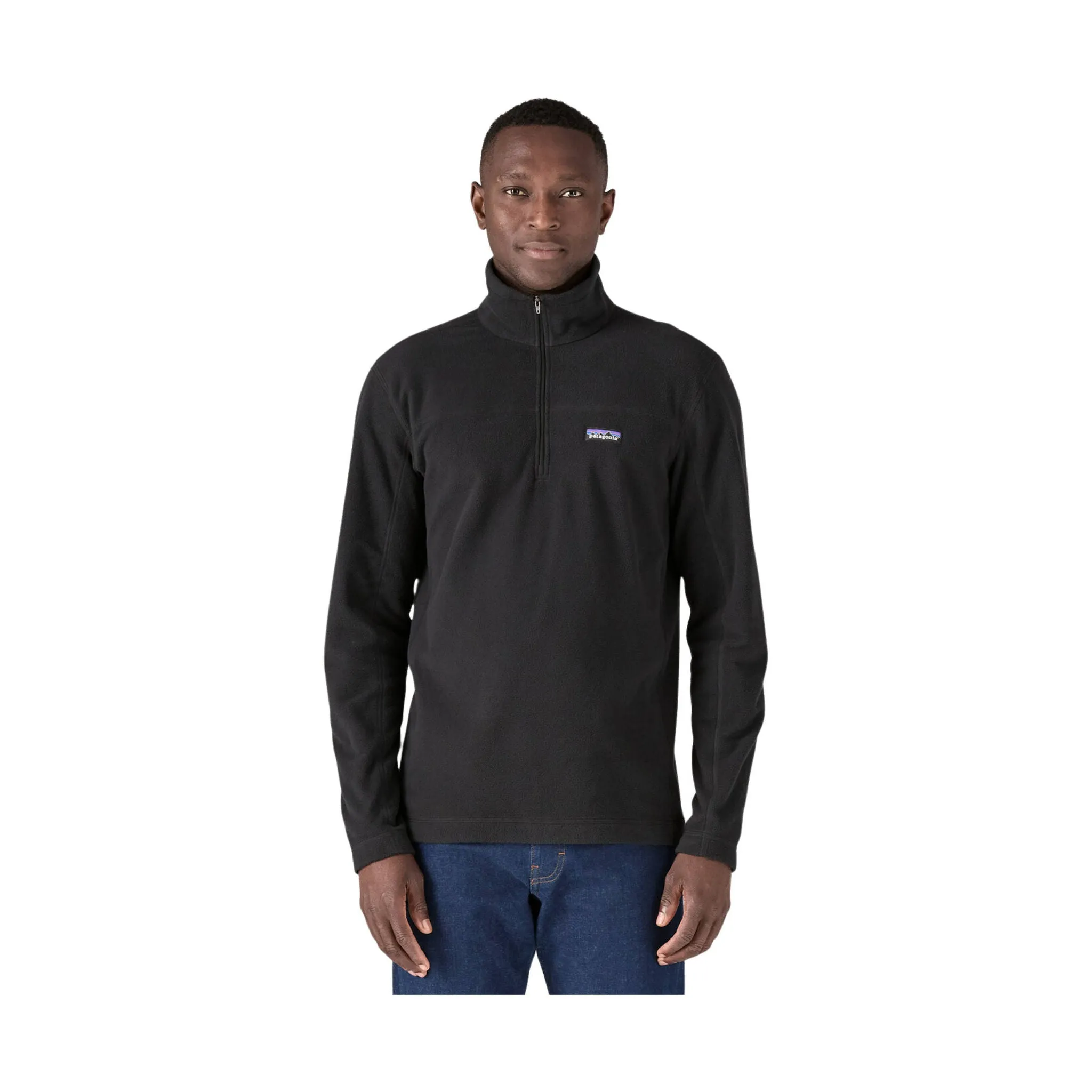 Patagonia Men's Micro D Fleece Pullover - Black Functional Layer Piece