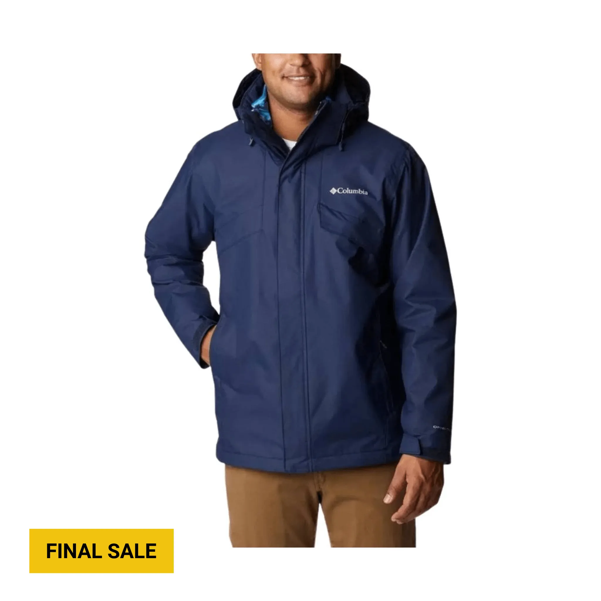 Drop Tail Hem Columbia Men's Bugaboo II Fleece Jacket - Collegiate Navy