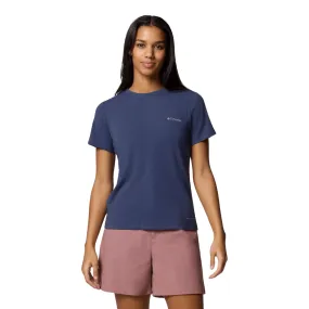 ZipperedPockets Garment Washed Softness Columbia Women's Sun Trek Short Sleeve II Shirt - Nocturnal