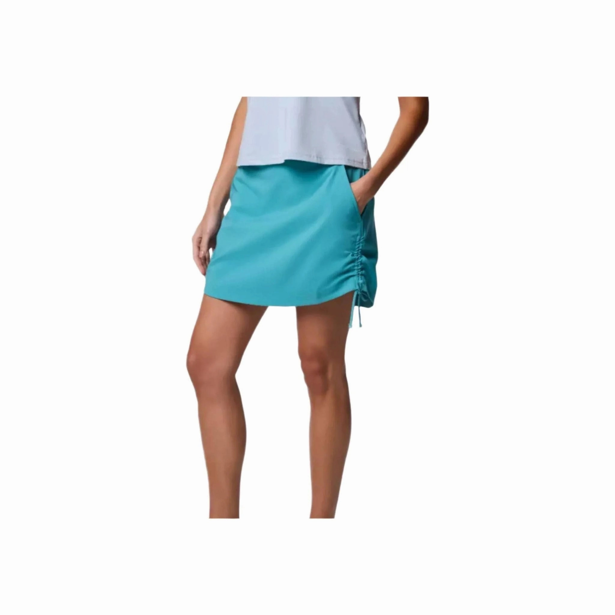 Detachable Detail Columbia Women's All Seasons Ruched Skort - Teal