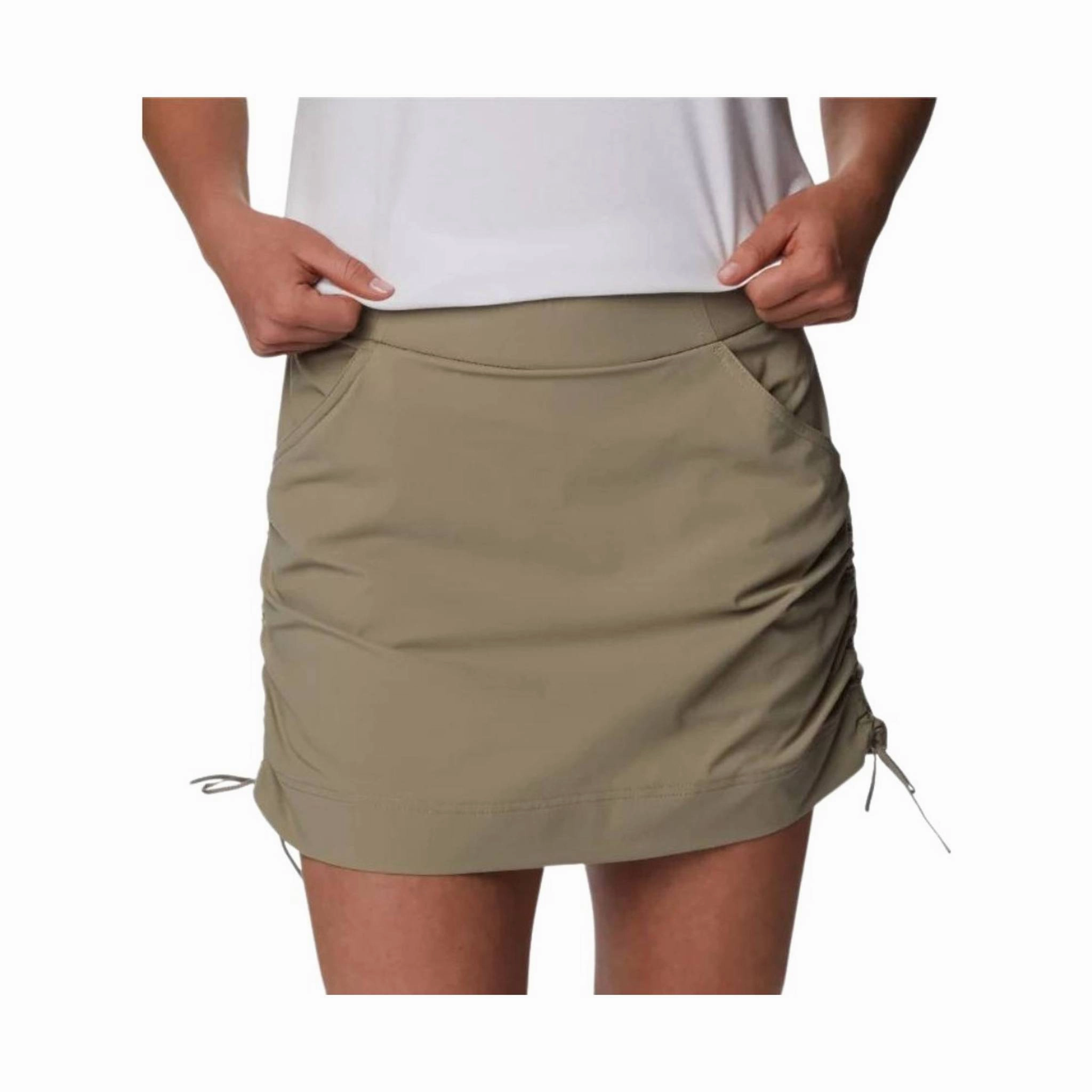 Columbia Women's Anytime Casual Skort - Tusk Layered Structure City Mood