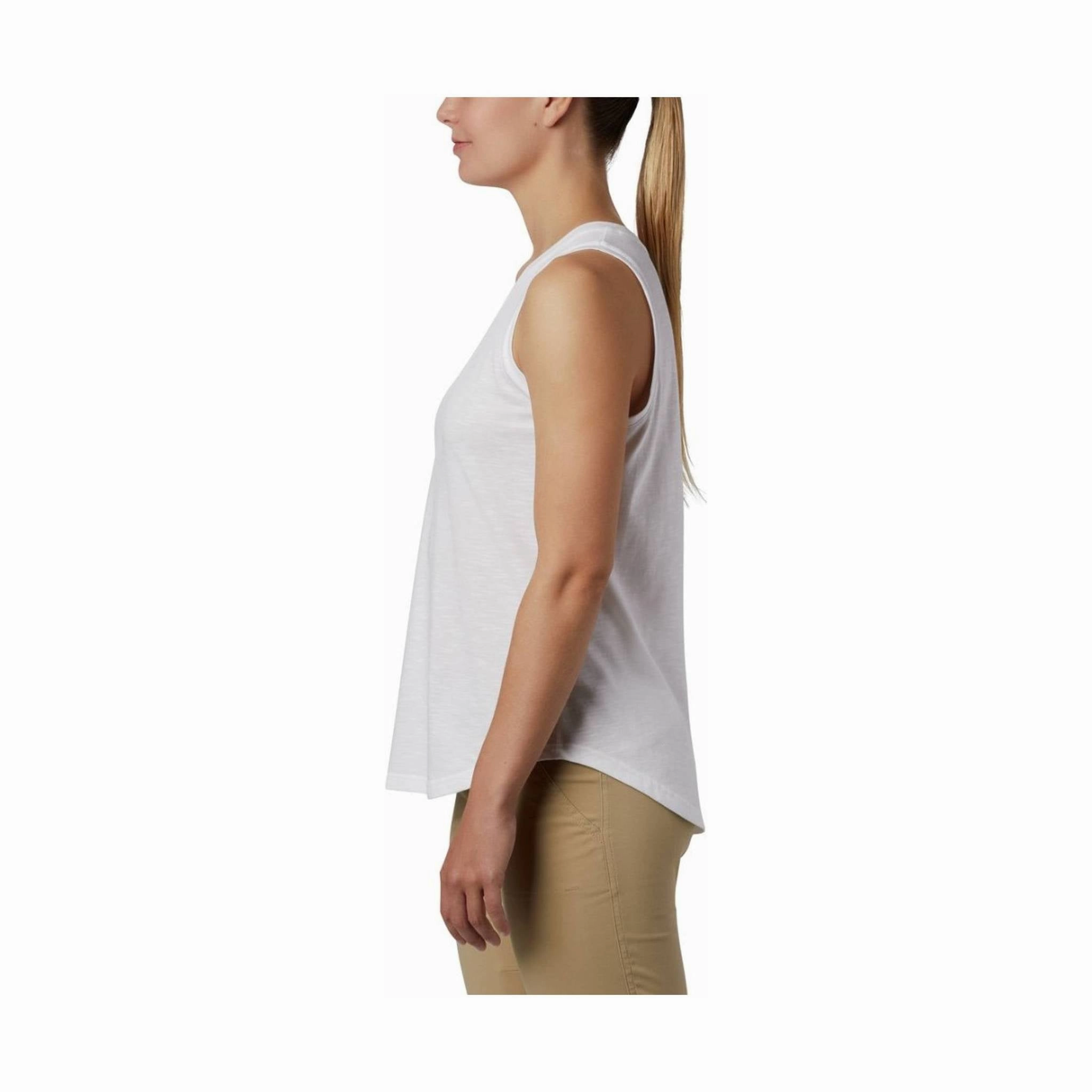 Ventilated Side Panels Columbia Women's Cades Cape Tank - White