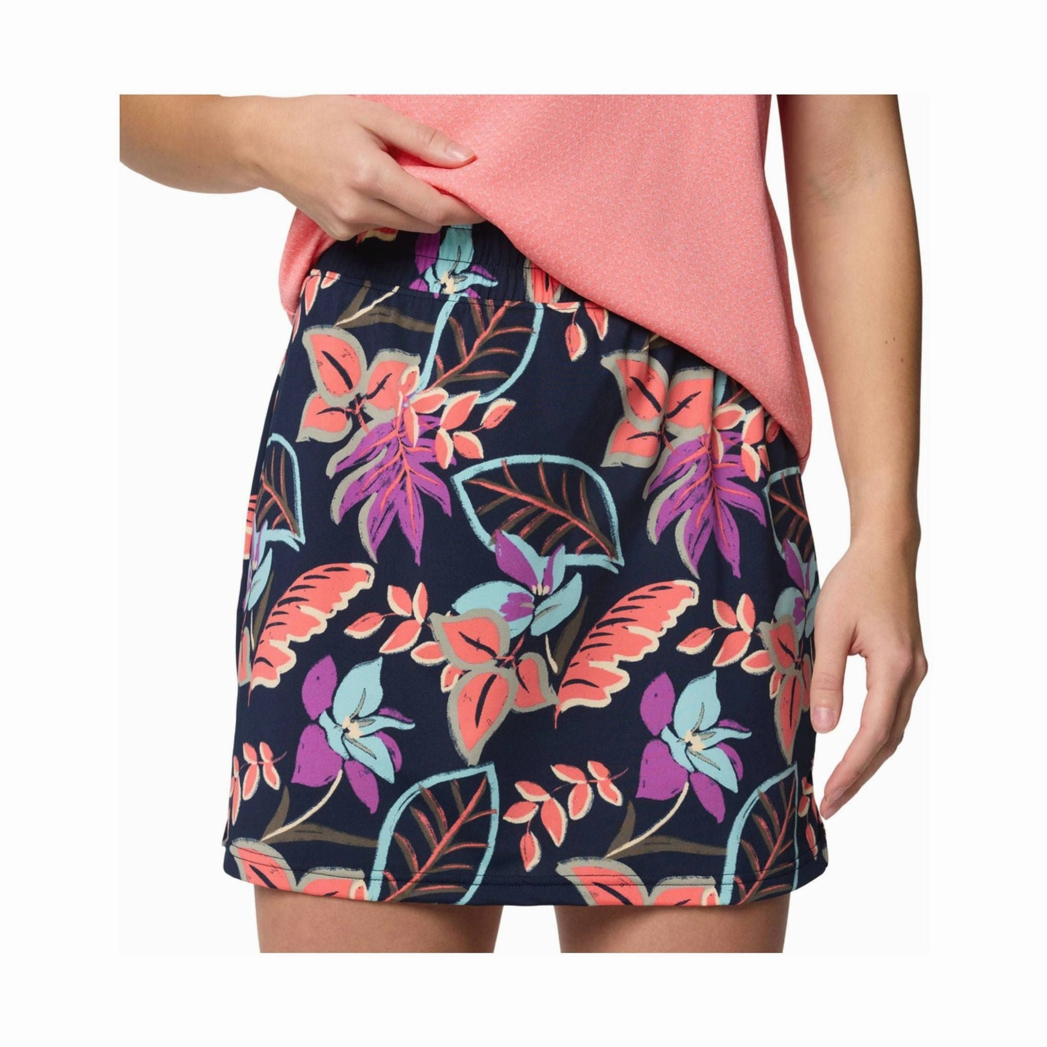 Versatile Fit Artisanal Craft Columbia Women's Chill River Printed Skort - Hot Coral