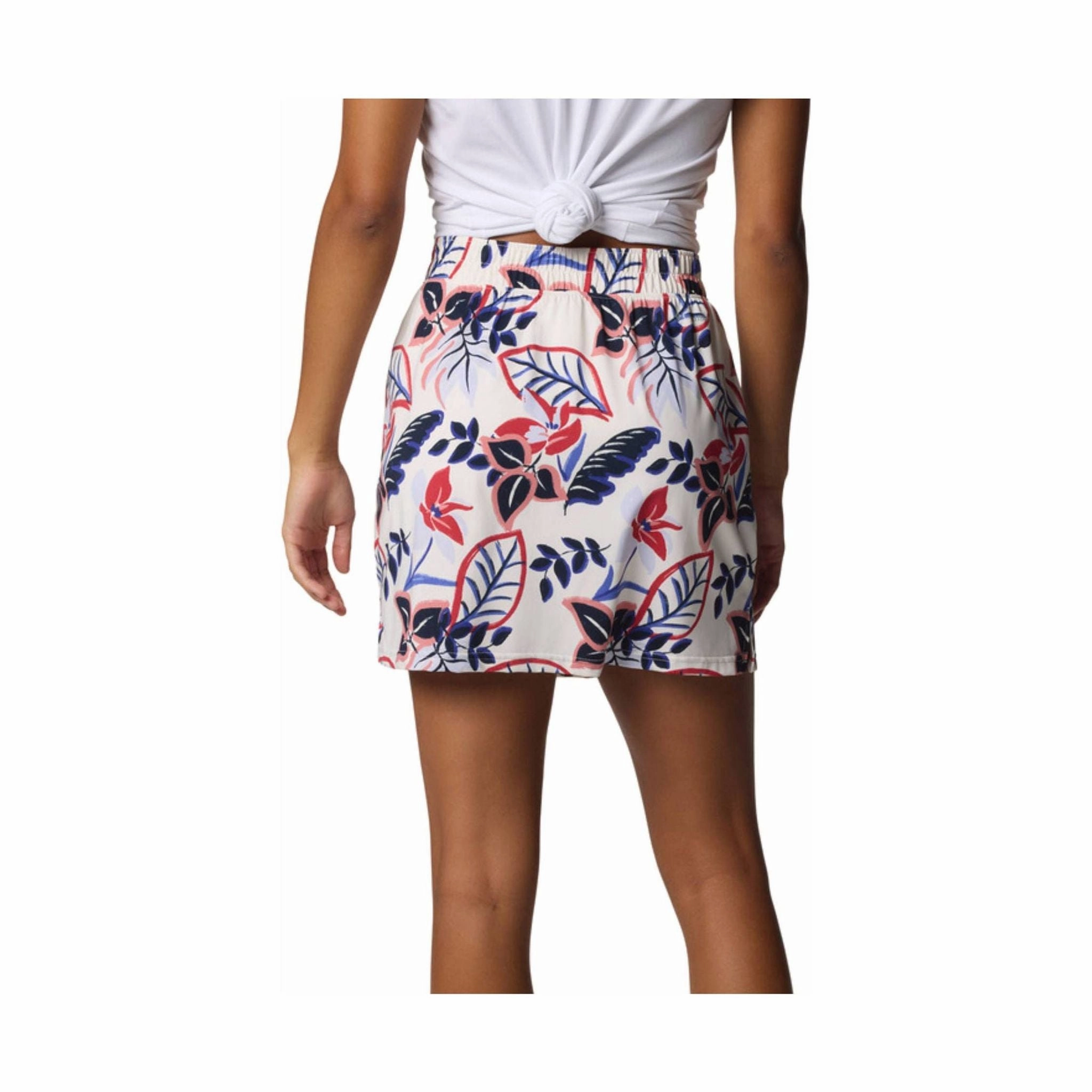 Columbia Women's Chill River Printed Skort - White Pasteled Visual Outfit Bold Statement
