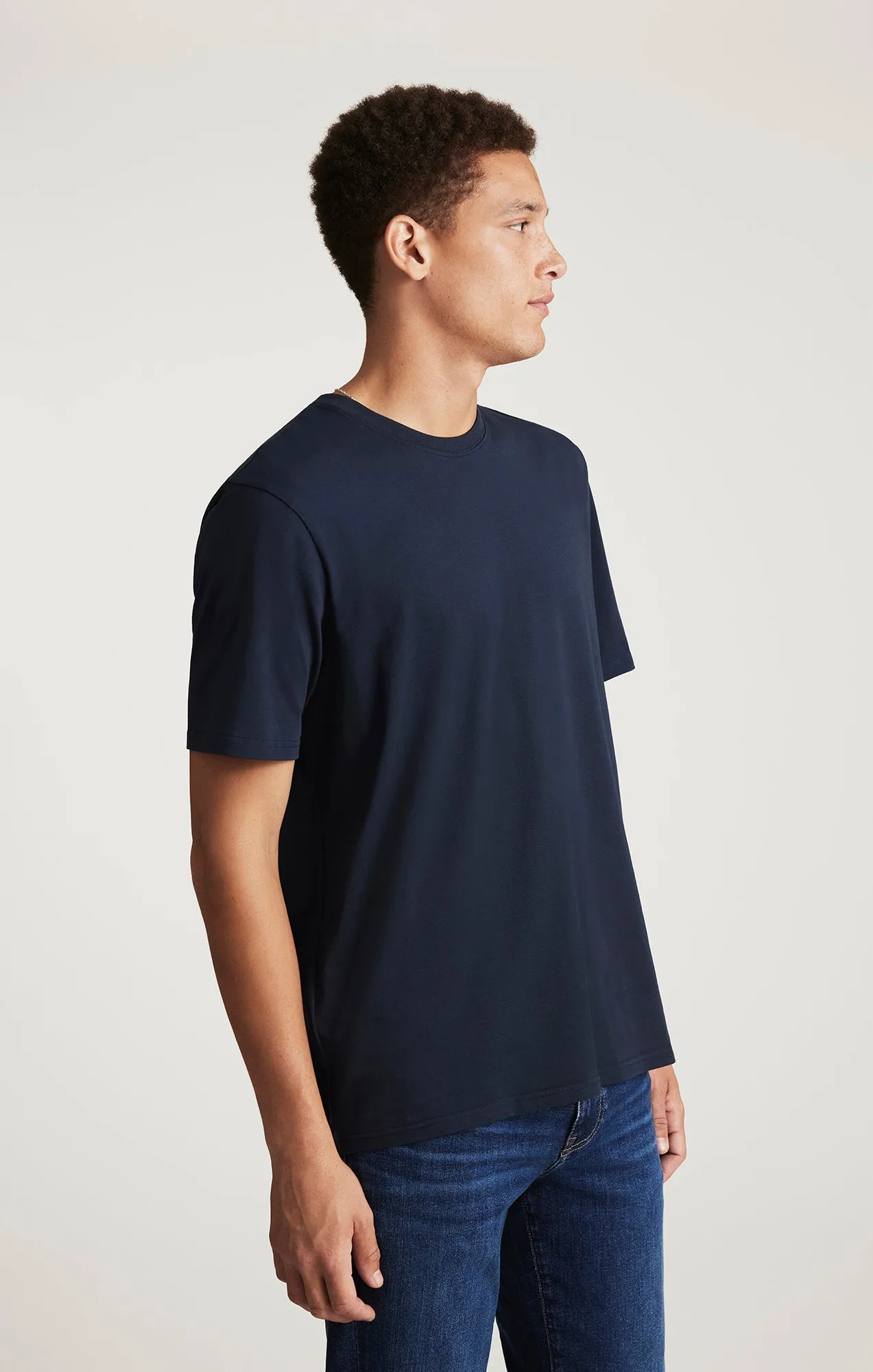 Comfy Fit Wear CREW NECK T-SHIRT IN TOTAL ECLIPSE