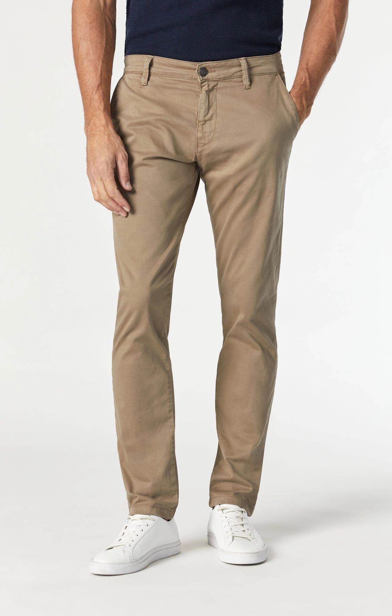 Stylish Appearance JOHNNY SLIM LEG CHINO IN BRITISH KHAKI TWILL