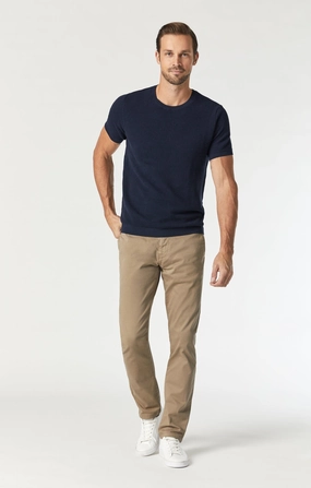 JOHNNY SLIM LEG CHINO IN BRITISH KHAKI TWILL Ultra Stretch Fit Comfort