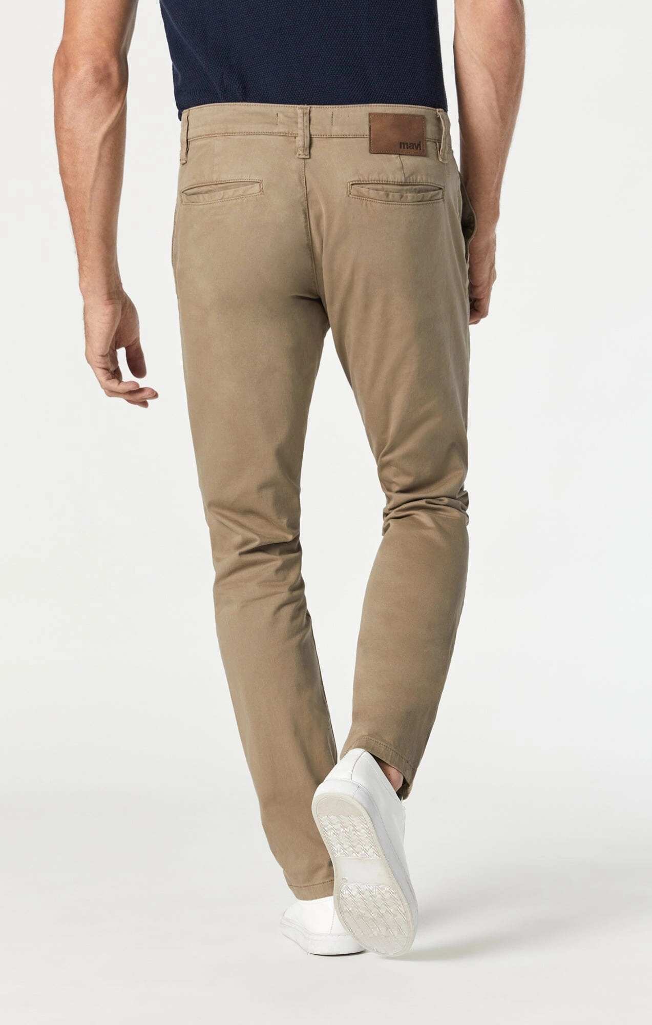 Bi Stretch Fabric JOHNNY SLIM LEG CHINO IN BRITISH KHAKI TWILL