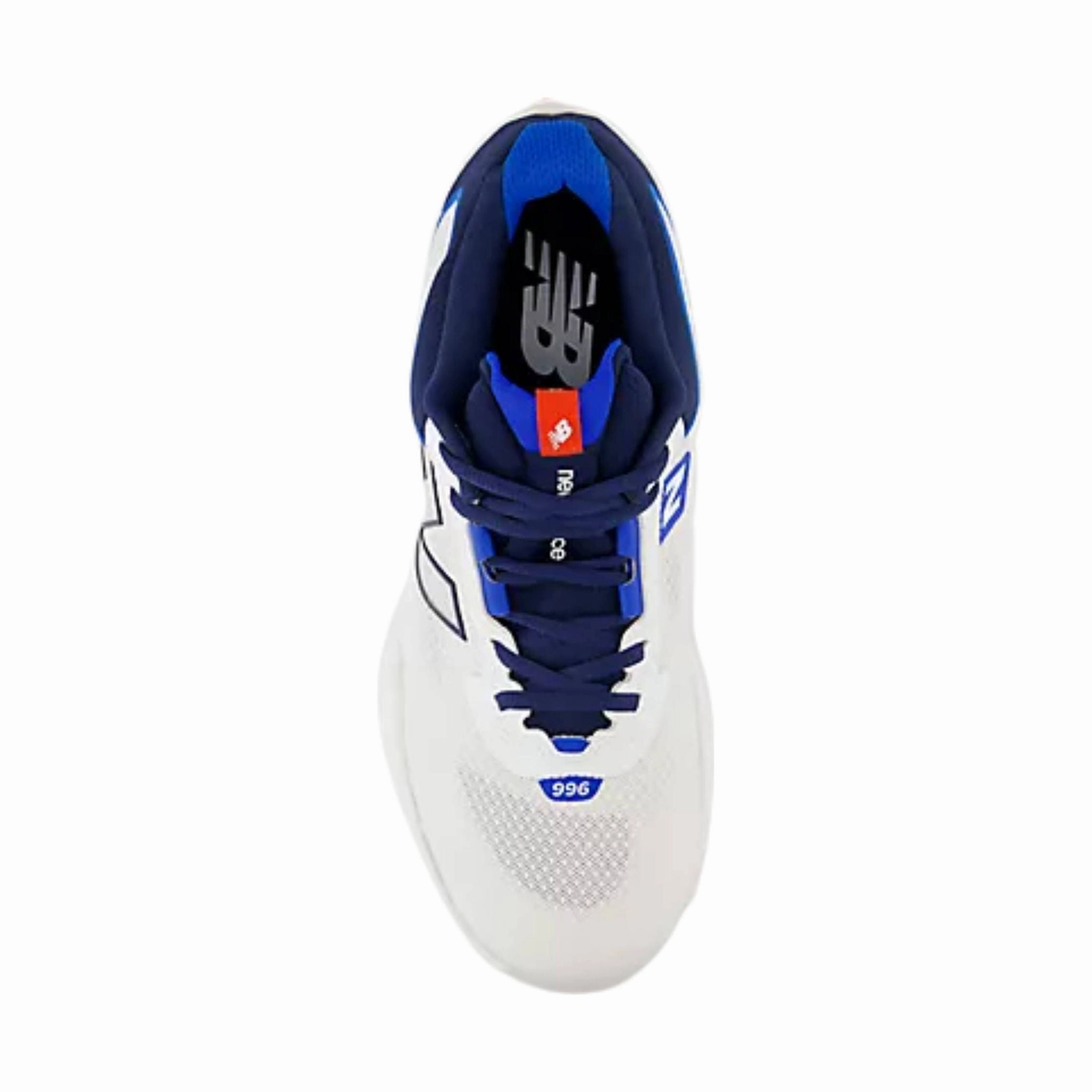 All weather New Balance Men's FuelCell 996v6 Pickleball Tennis Shoes - White With Team Navy
