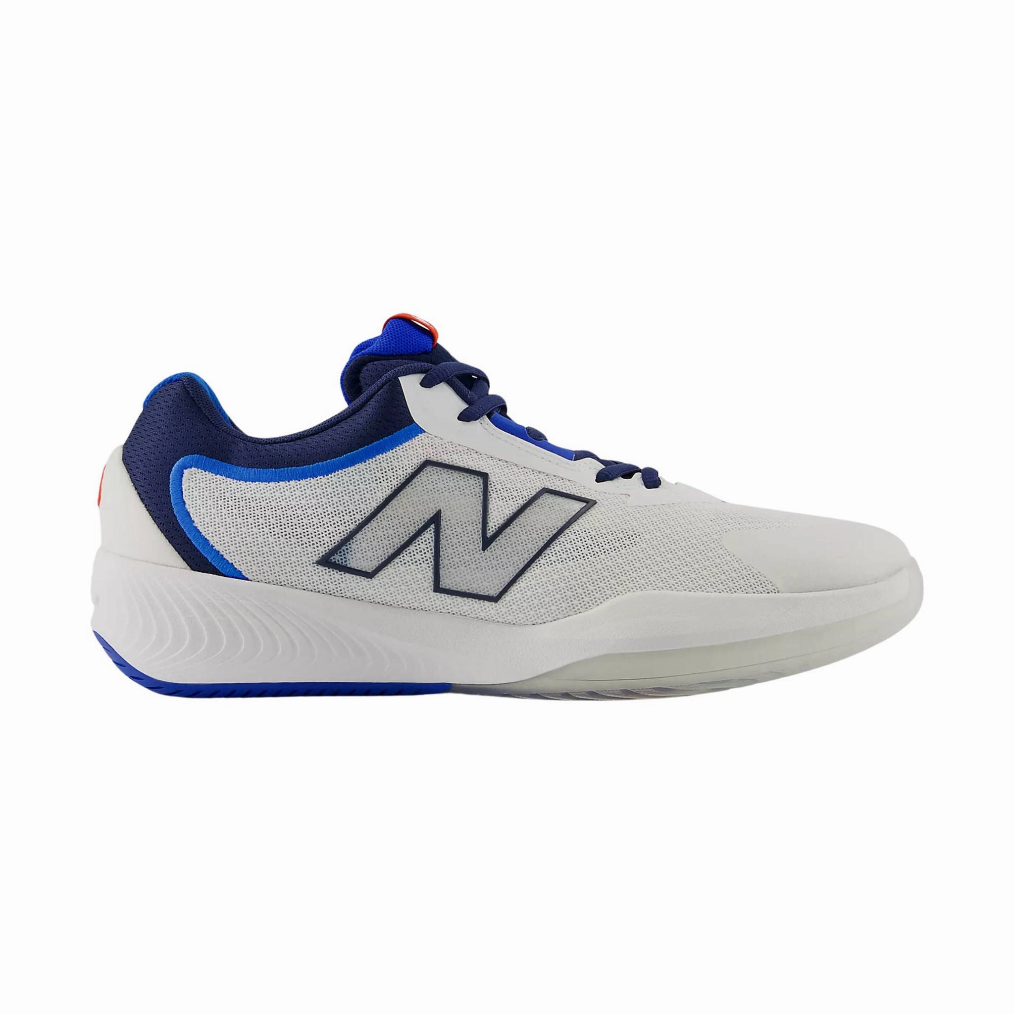 New Balance Men's FuelCell 996v6 Pickleball Tennis Shoes - White With Team Navy PhylonMidsole Comfortable Wear