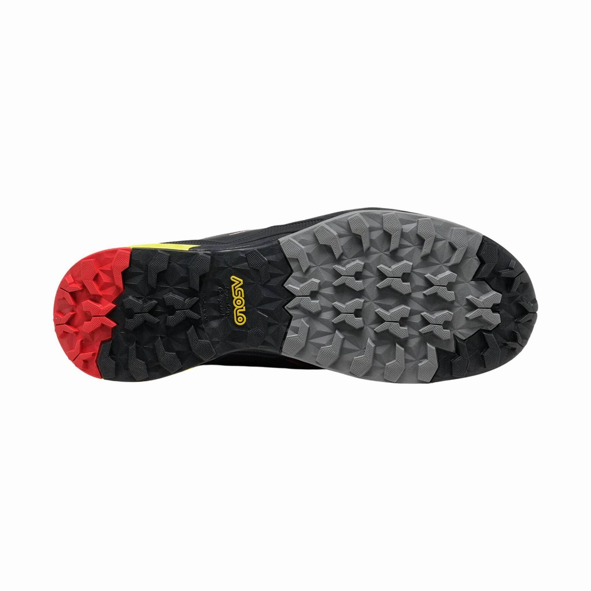 Daily Travel Asolo Men's Softrock Hiking Shoes - Black/Yellow