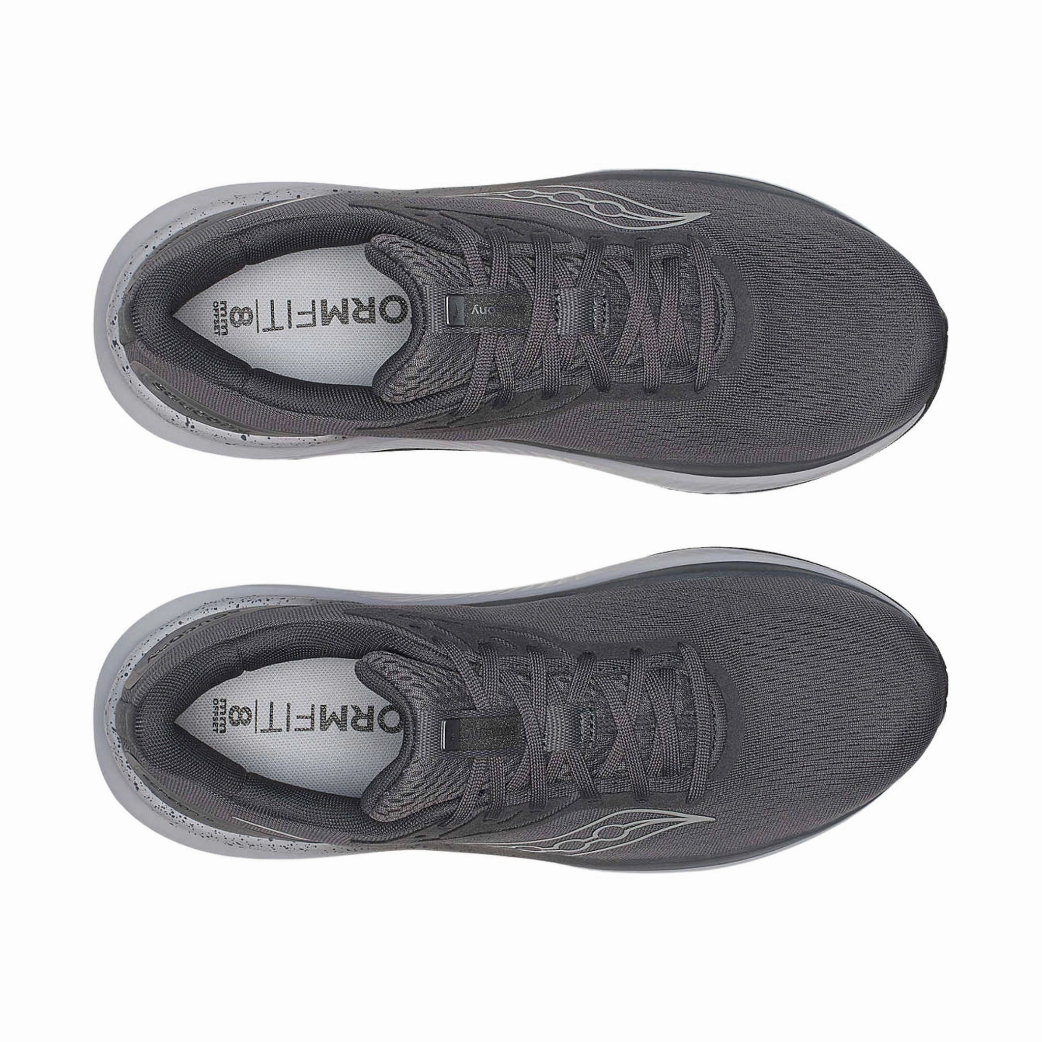 Saucony Men's Echelon 10 Running Shoes - Carbon/Black Minimal Stitch