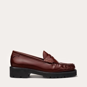 The Louisa Loafer - Hickory Calf Fire Glow
