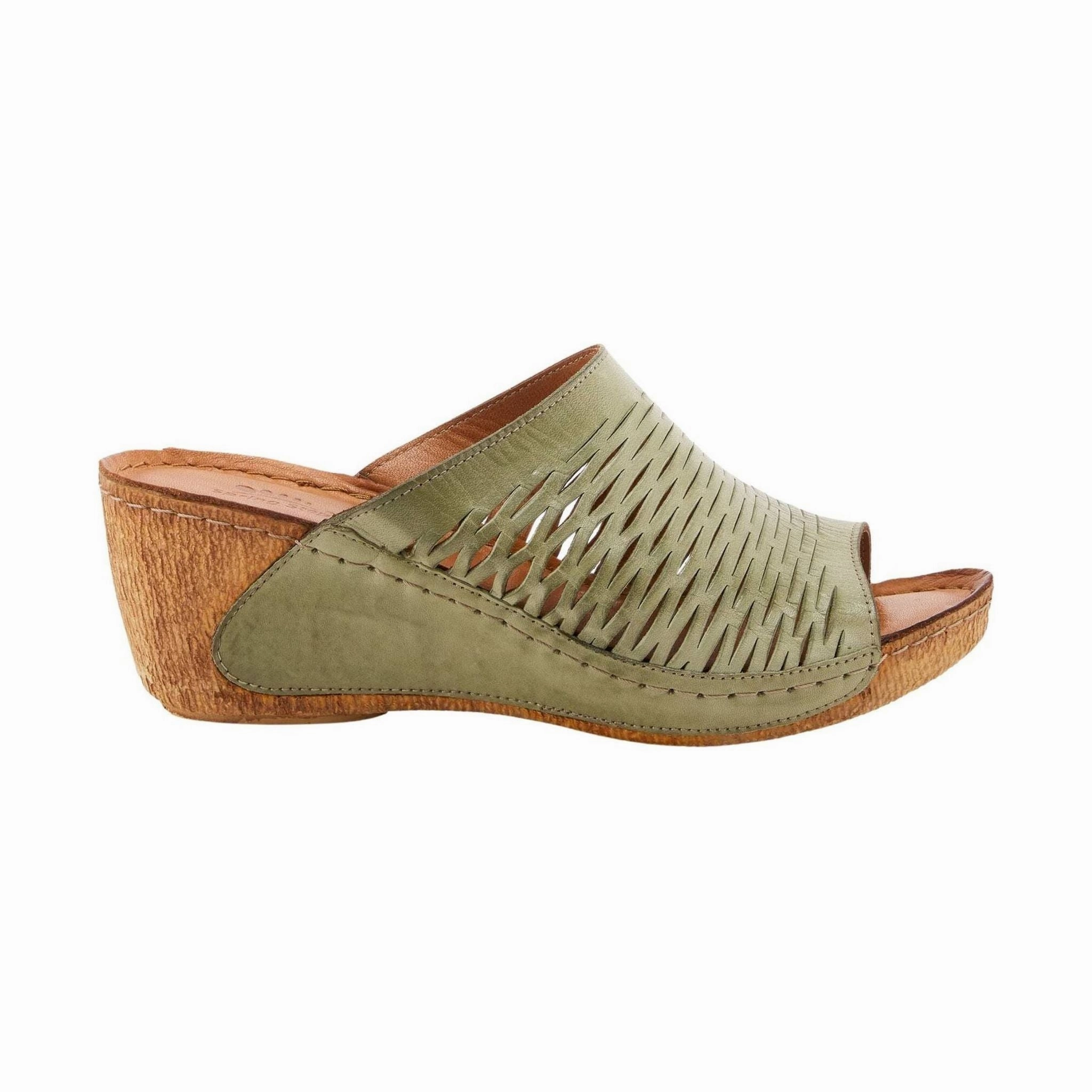 Spring Step Women's Cunacena Sandal - Olive Green Quick Lock