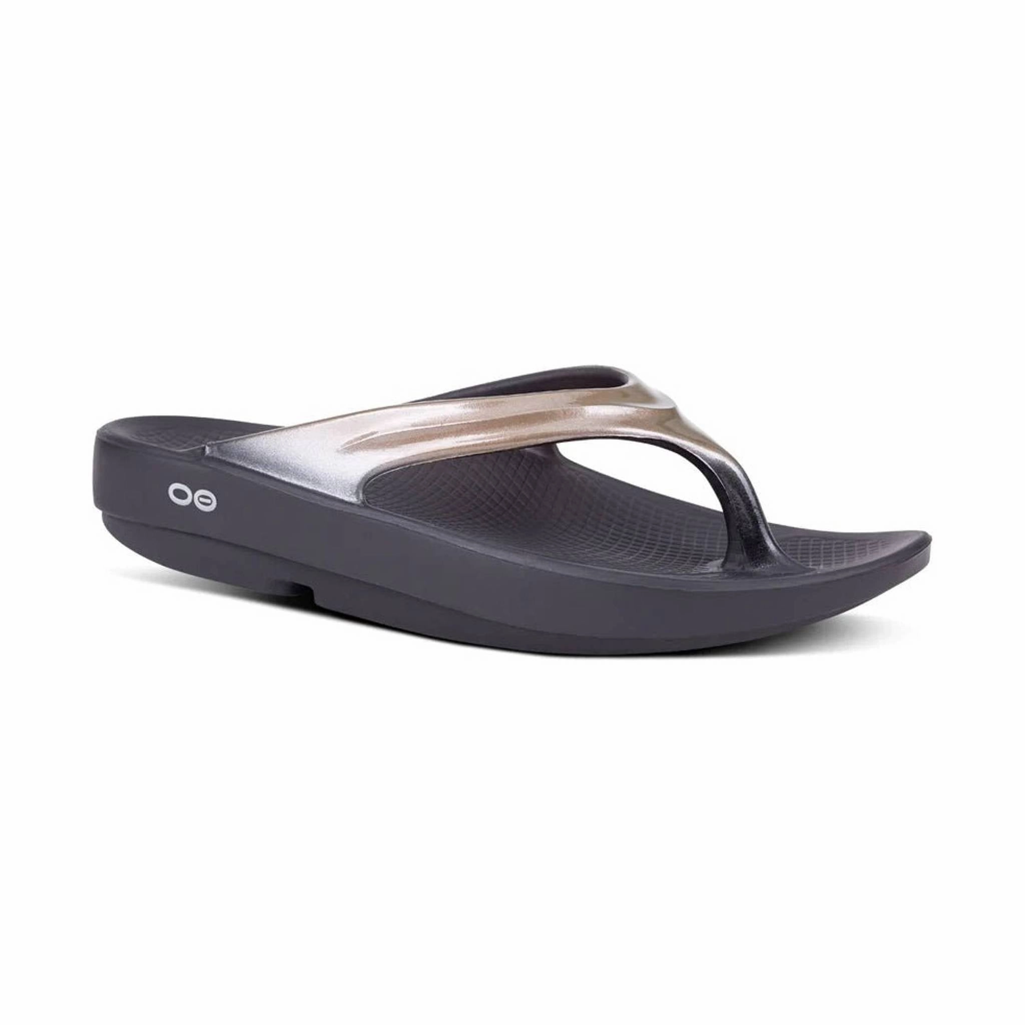 Multi Layer Cushioning Soft Finish OOfos Women's OOlala Sandals - Latte
