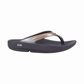 OOfos Women's OOlala Sandals - Latte Slip Resistant Tread Design