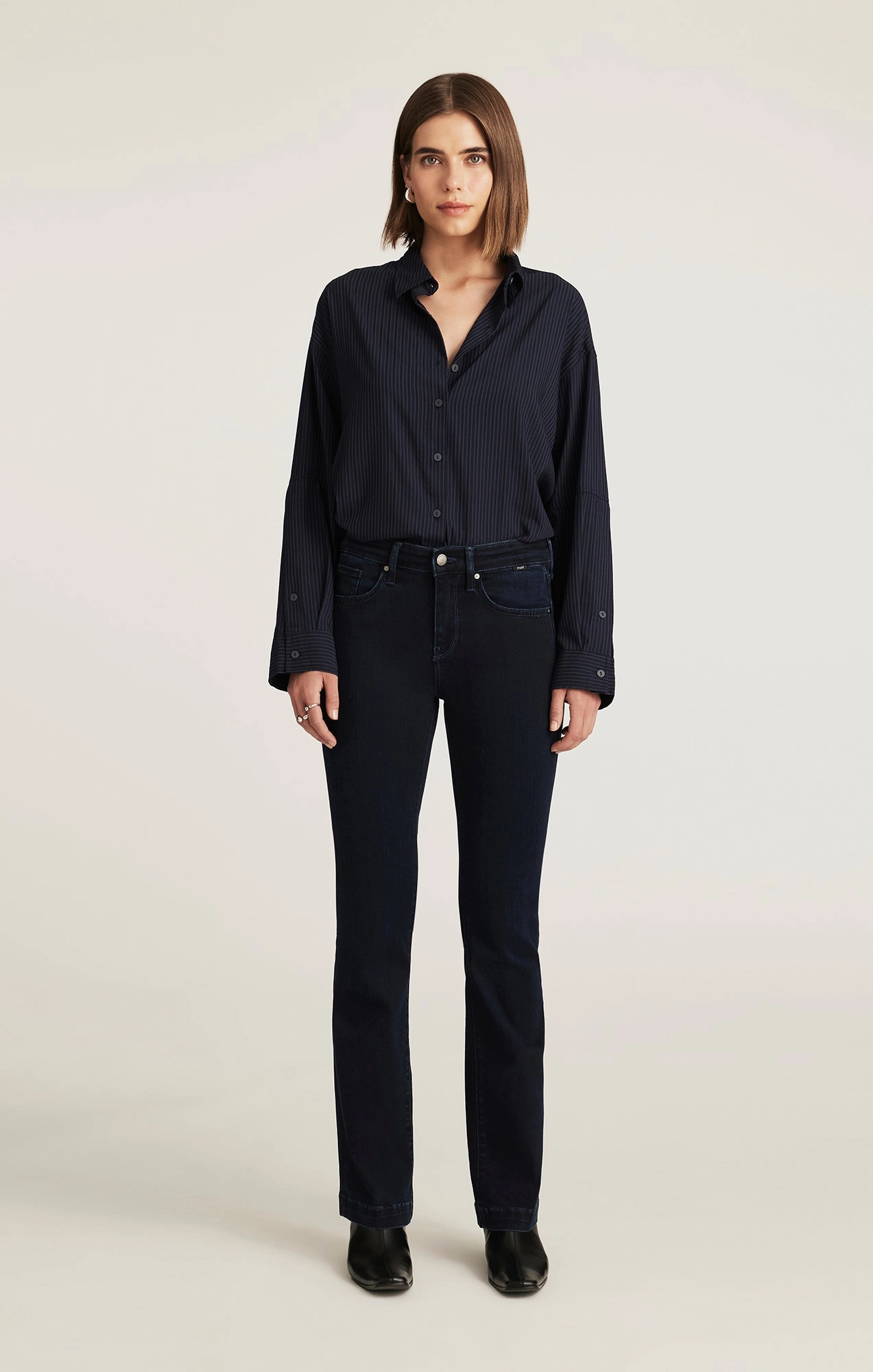 VICKY BOOTCUT IN INK FEATHER LUXE Softened Seams Total Comfort